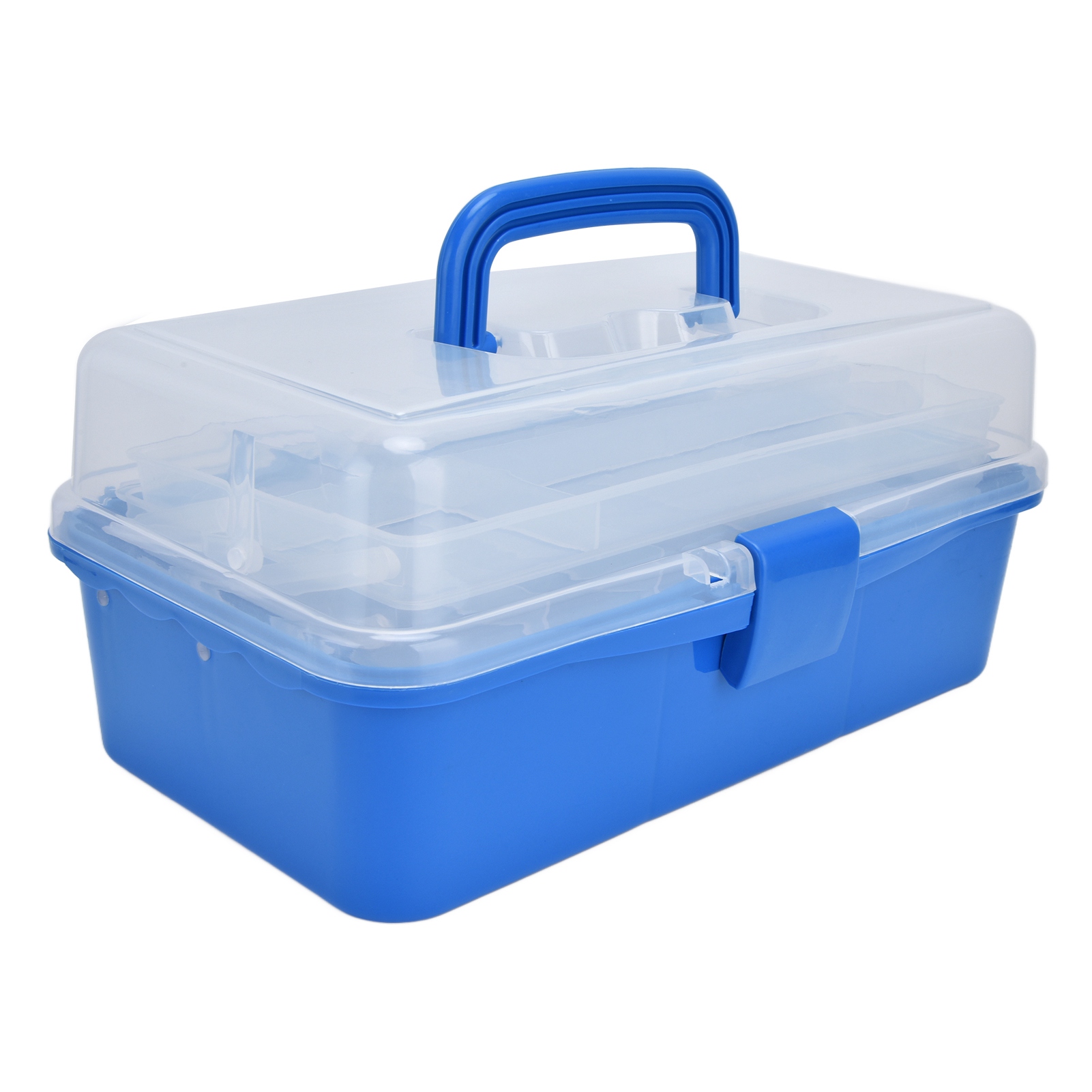 Tragbare Aufbewahrungsbox Aus Kunststoff, 3-lagig, Faltbar, Mit Transparentem Deckel