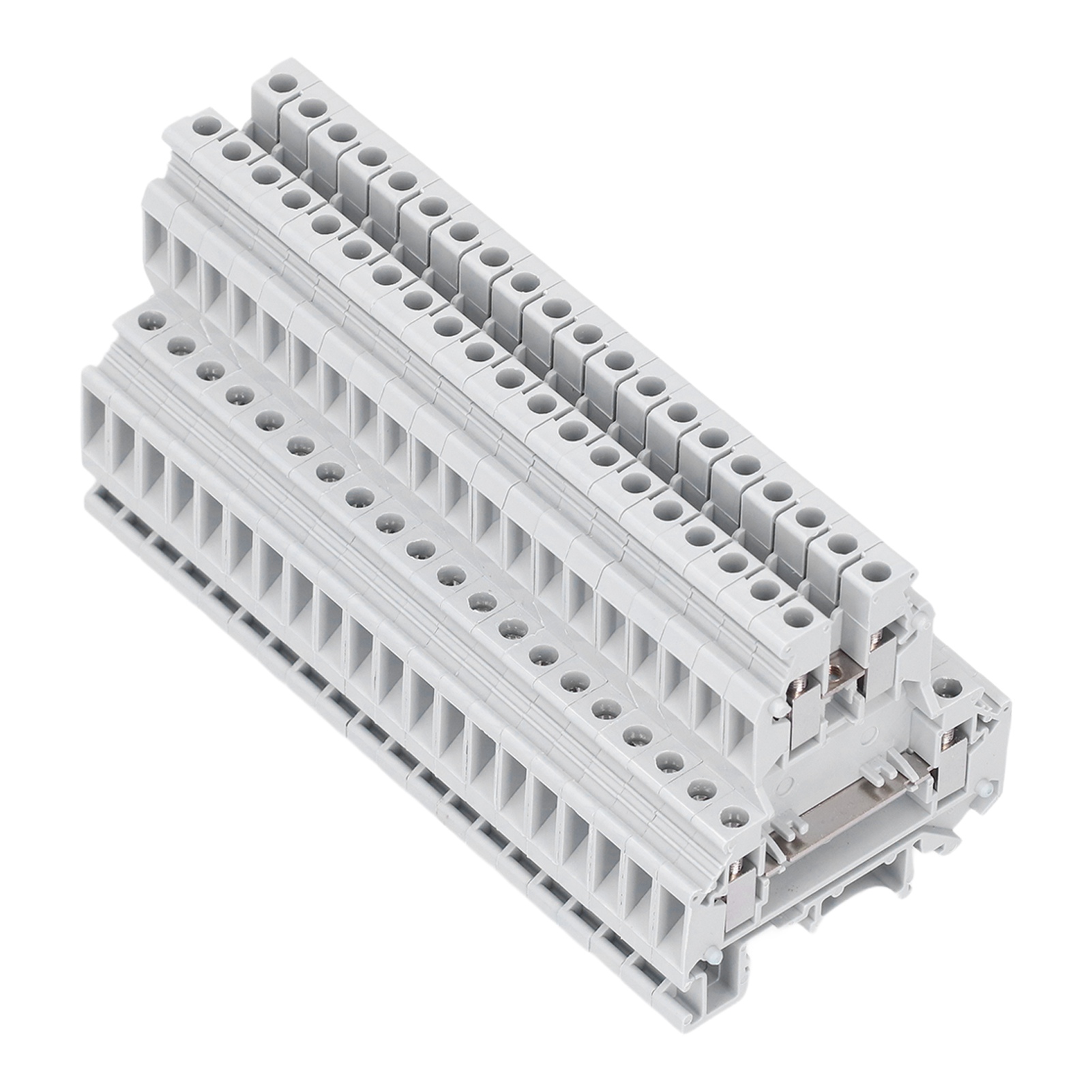 100 Stück Din-schienen-klemmenblock, Zweireihig, Kupfer, 500 V, 32 A, Ukk-5