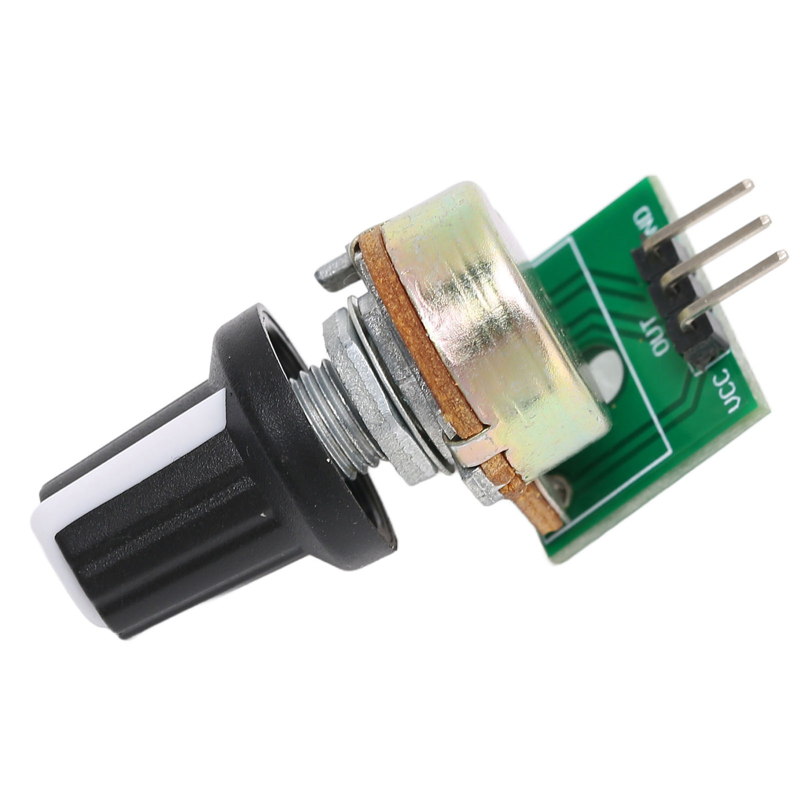 10-kω-potentiometermodul, Einstellbarer Widerstand, Drehmodul Mit Einer Umdrehung, Analoger Ausgang 0–5 V