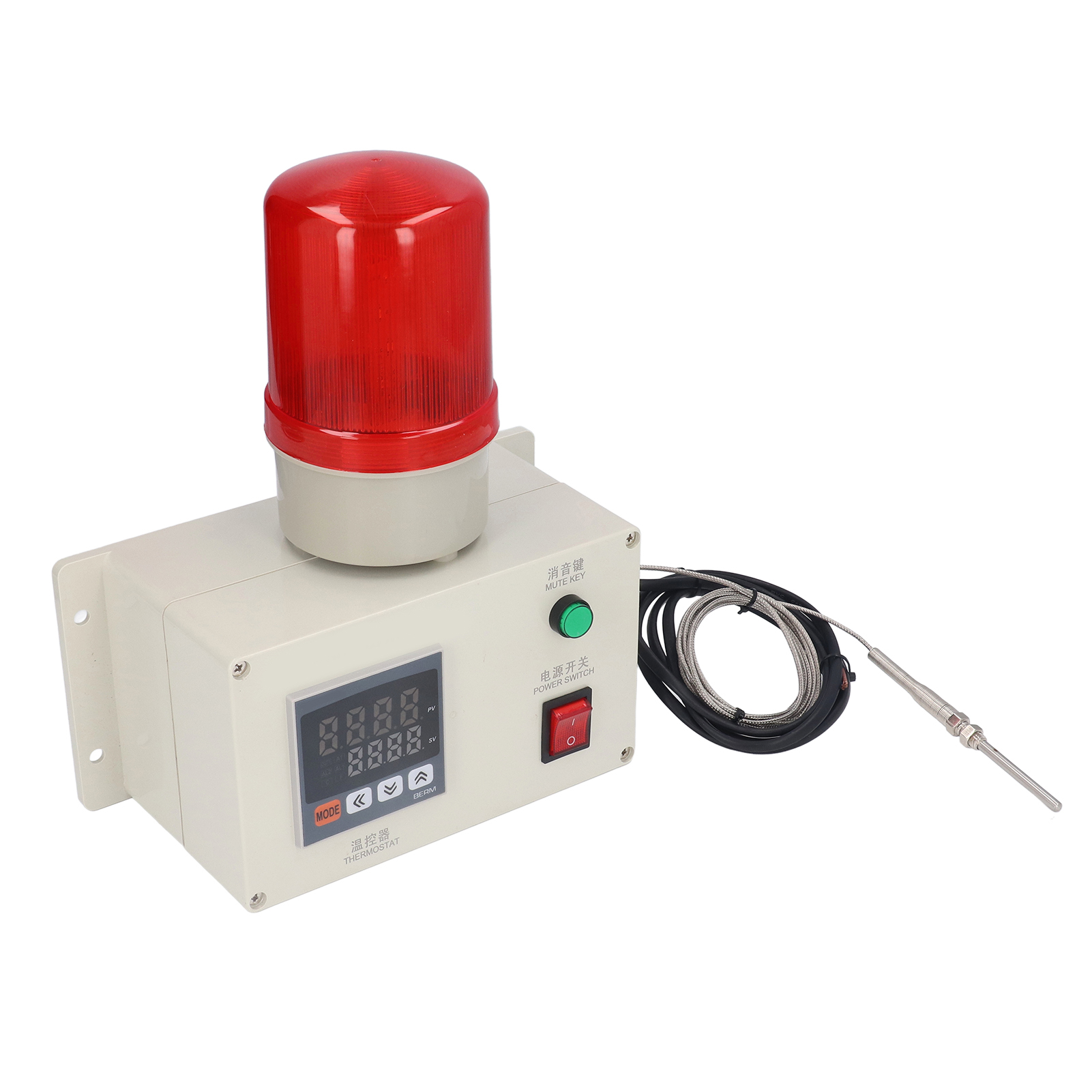 Temperatursensor-alarm Mit Blinkendem Ton, Thermostat-warnregler, 220 V Wechselstrom, Bem1101j7asct