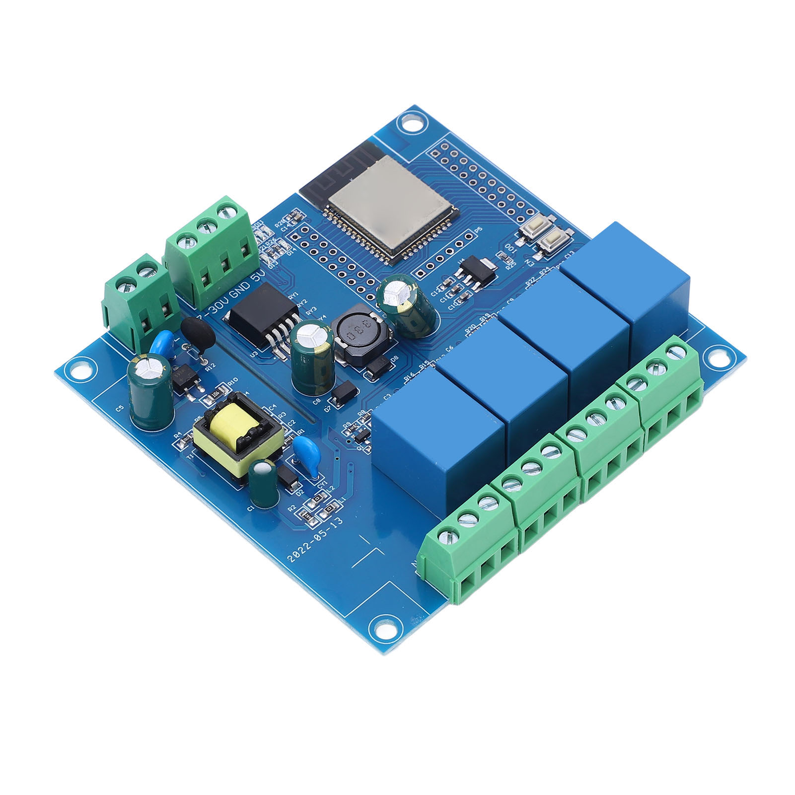 Esp32 Entwicklungsboard Mit Wlan Und Bluetooth, 4-wege-relaismodul, Programmierbar Und Rücksetzbar