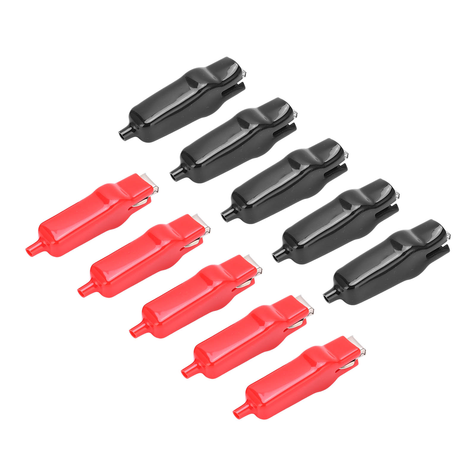 5 Paar 20a 25.060 Krokodilklemmen Mit Pvc-hülse, Batterie-netzteil-isolierungs-federprüfklemme
