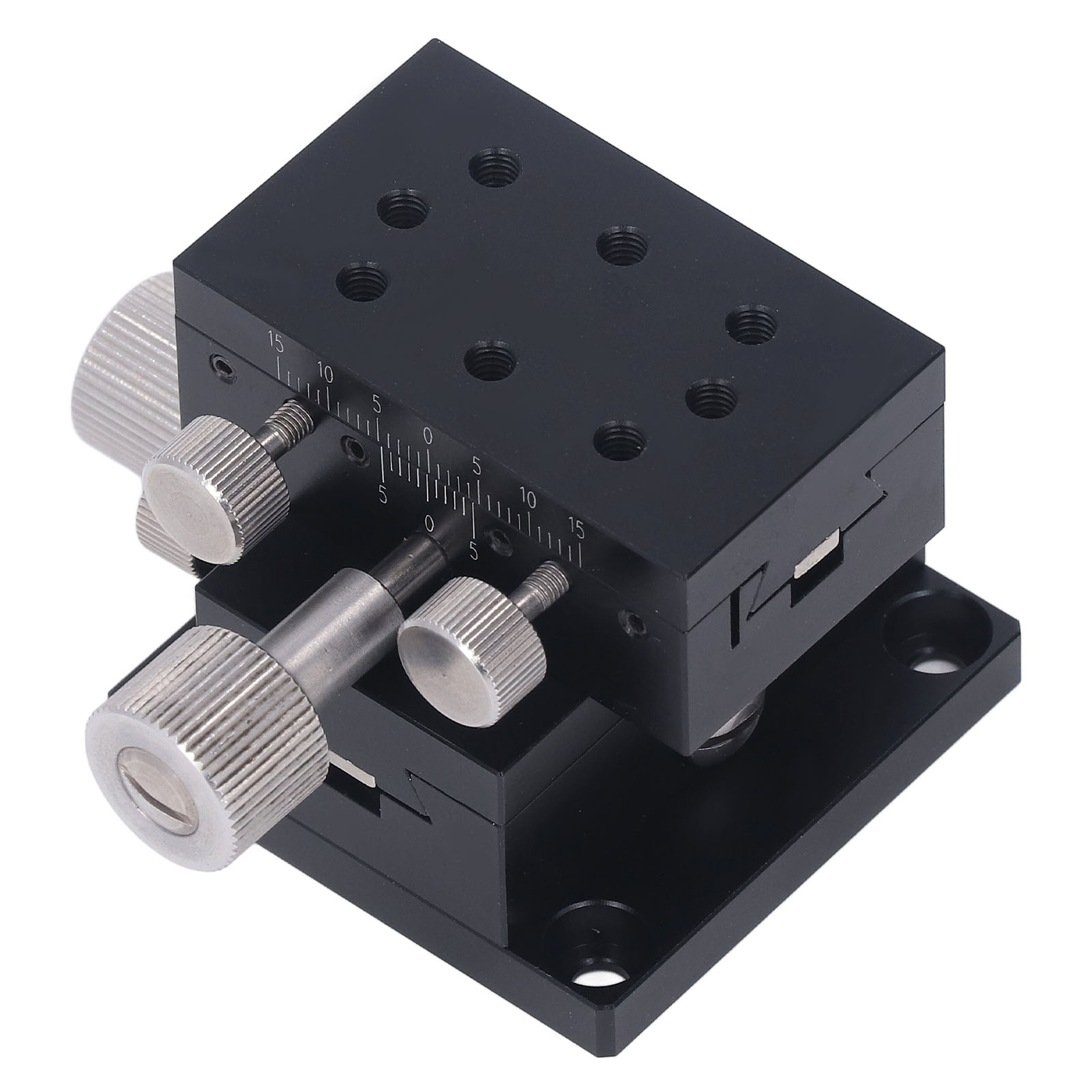 Xy-lineartisch, Manuell, Präzisionsplattform, Schiebetisch, Lineartisch Aus Aluminiumlegierung, Trimmplattform Mit Skala, 50 X 30 Mm / 2 X 1,2 Zoll (14,8 N)