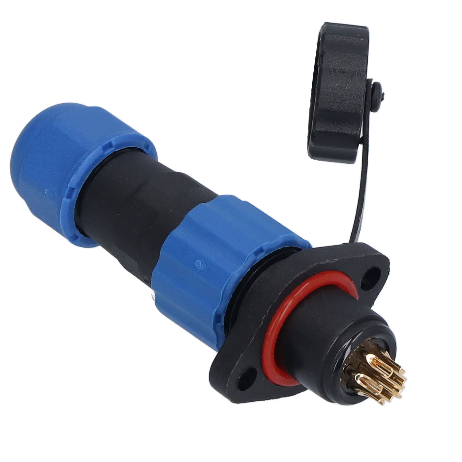 Ip68 Wasserdichter Stecker/buchse, Flanschmontage, Industrie- Und Luftfahrt-stromanschluss, Sp137-polig (250 V, 5 A)