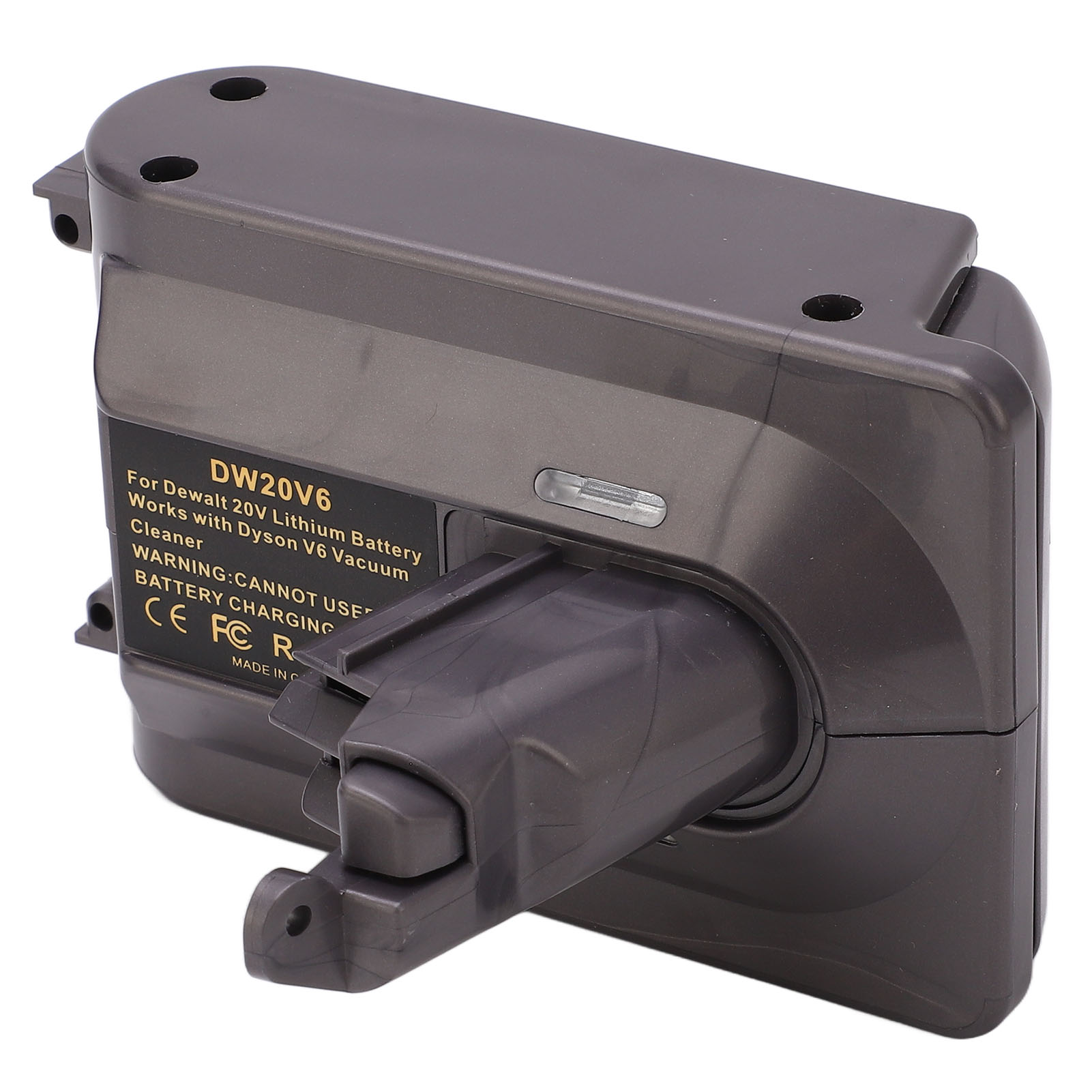 Batterieadapter Aus Verschleißfestem Abs, 20v Lithium-batterie-konverter, Ersatz Für V6-staubsauger
