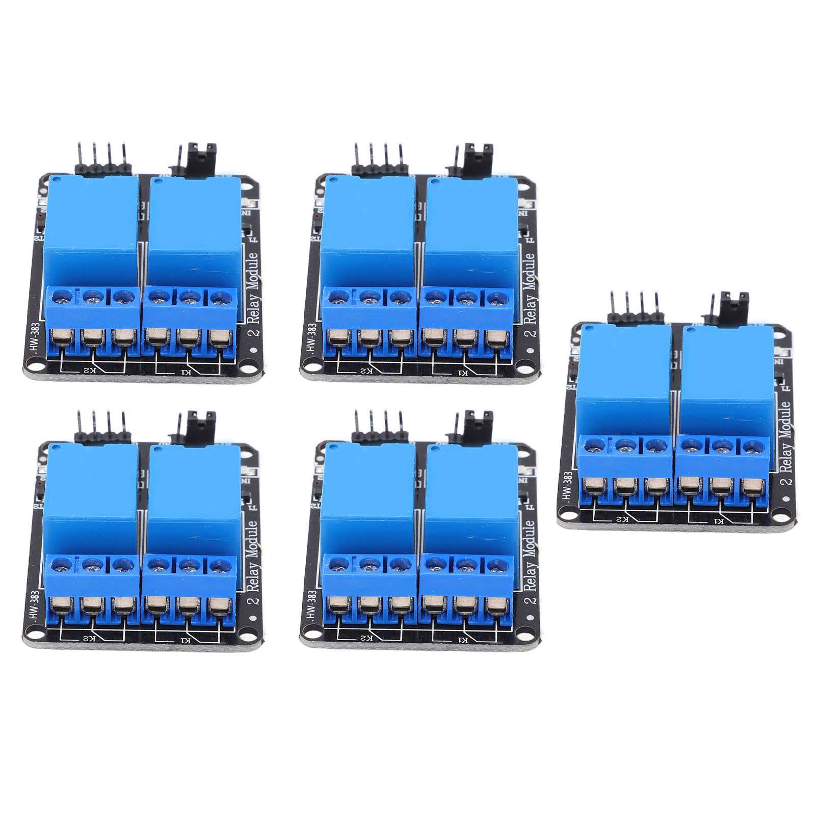 5 Stück 2-kanal-relaismodul Mit Optokoppler-isolation, Abs, Sps-relaisunterstützung, Avr 51 Pic