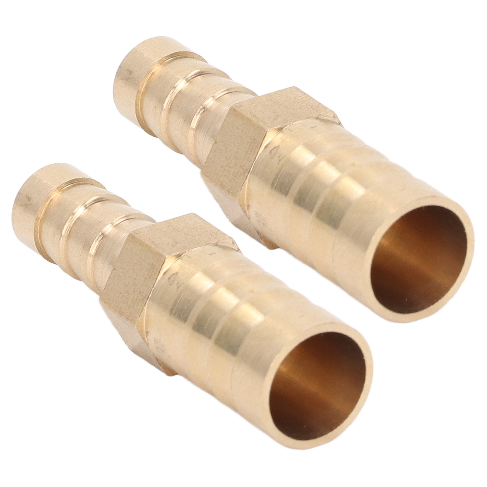 2 Stück Schlauchverbinder Mit Widerhaken, Messing-schlauchverbinder, Sechskant-reduzierstück, Widerhakenverbinder 12 Mm (1/2 Zoll) Auf 8 Mm (5/16 Zoll)