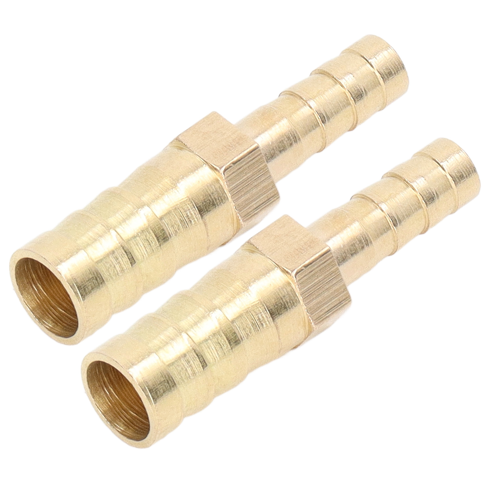 2 Stück Schlauchverbinder Mit Widerhaken, Messing-schlauchverbinder, Sechskant-reduzierstück, Widerhakenverbinder 10 Mm (3/8 Zoll) Auf 6 Mm (1/4 Zoll)