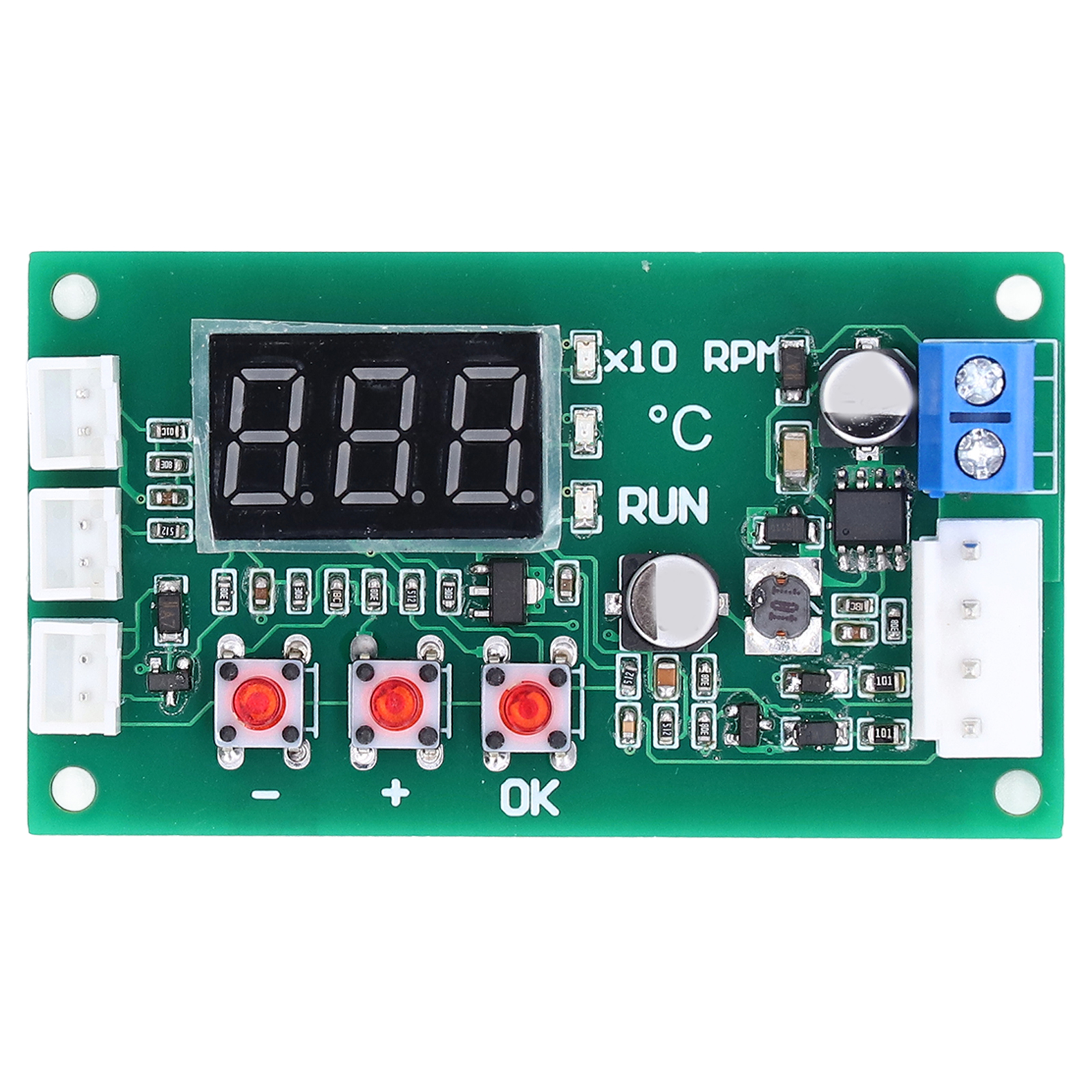 Digitaler Lüftertemperaturregler Mit 4-draht-pwm-temperaturmodul, Unterstützt Ebm Ec 5a Dc12–48v