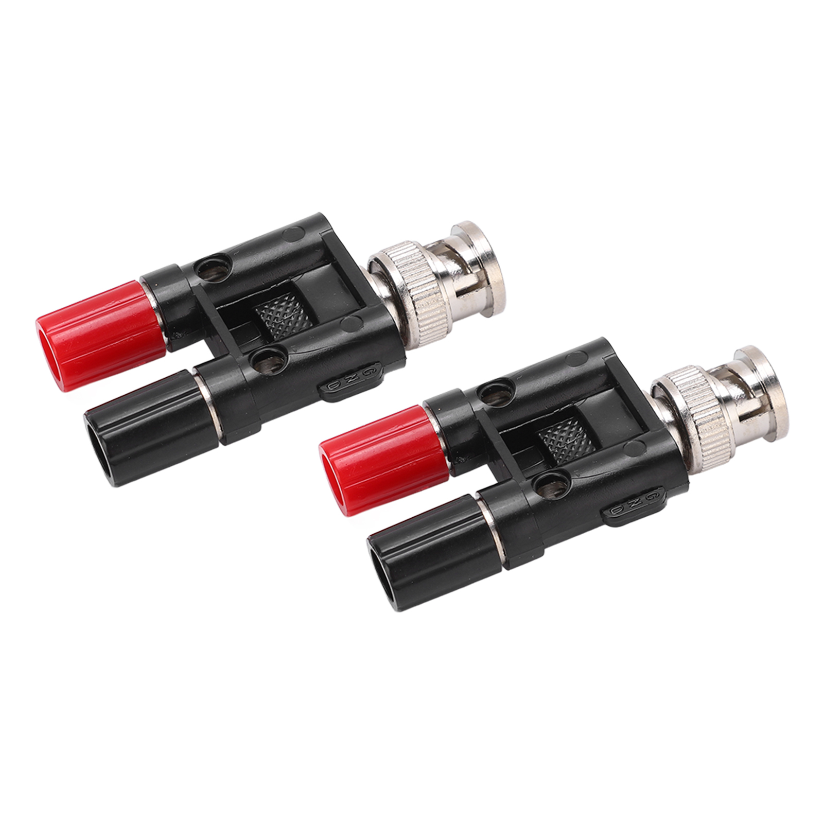 2 Stück Bnc-stecker Auf Zwei 4-mm-bananenbuchsen-anschlussklemmen Für Hf-koaxial-splitter-adapter