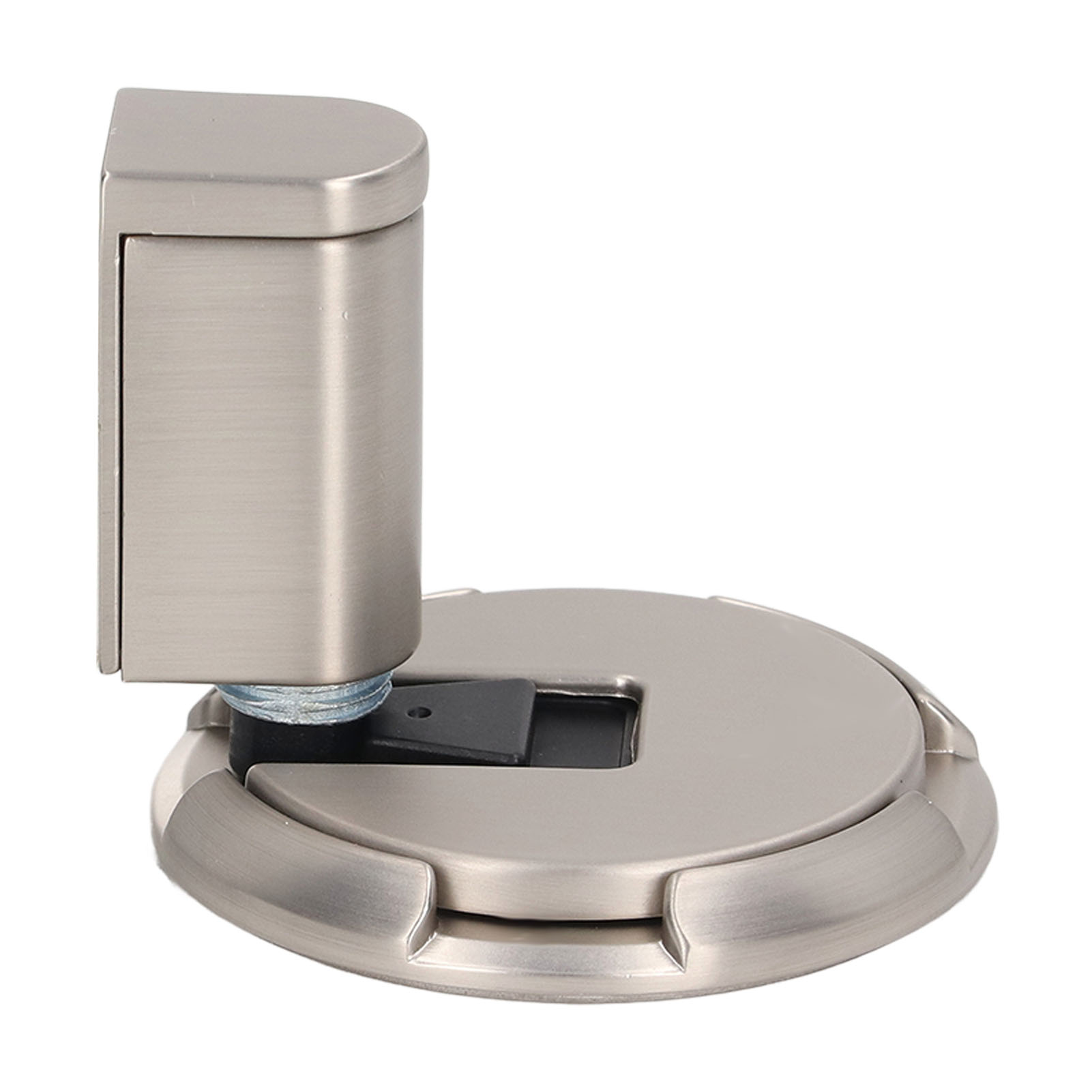 Türstopper Aus Zinklegierung Mit Saugnapf, Nicht Magnetisch, Höhenverstellbar, Geschliffenes Nickel