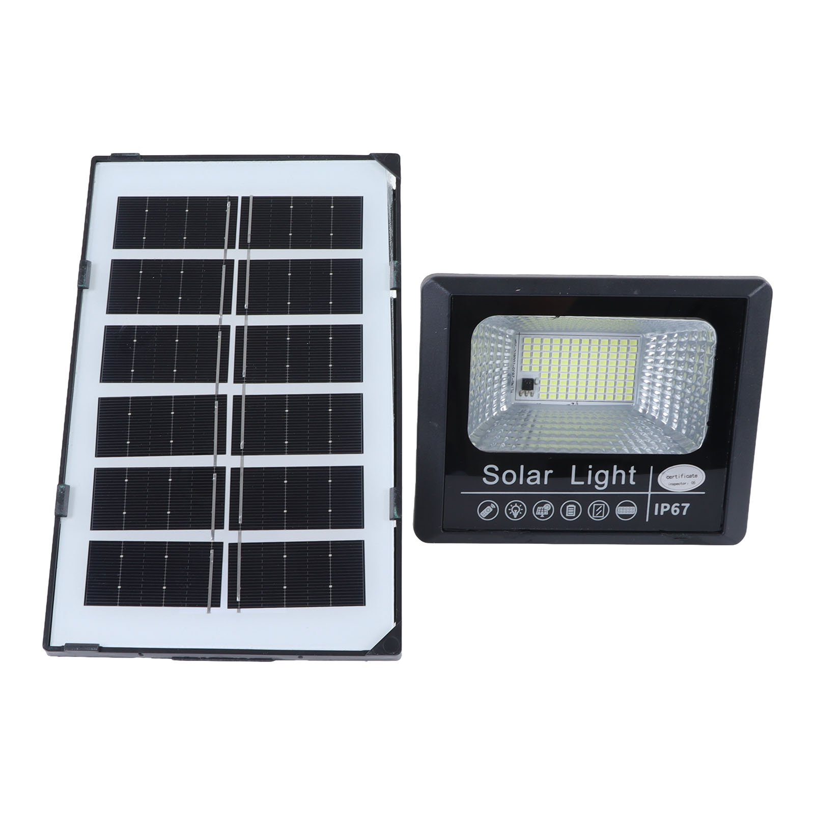 Solarleuchte Mit Fernbedienung, Lichtsensor Und Timerfunktion, 30 W, Für Den Außenbereich