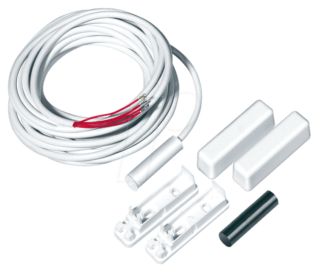 MK 2000W - Öffnungsmelder, NO-Schaltkontakt, 2-adrig, weiß
