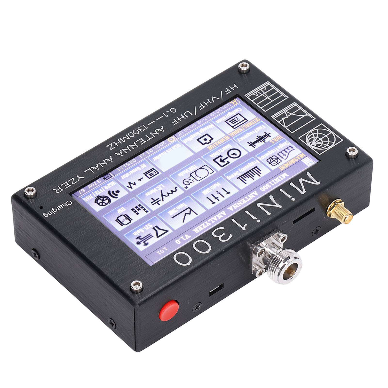 Antennenanalysator Mit 4,3-zoll-lcd-display, 0,1–1300 Mhz, Hf, Vhf, Uhf, Vektornetzwerkanalysator