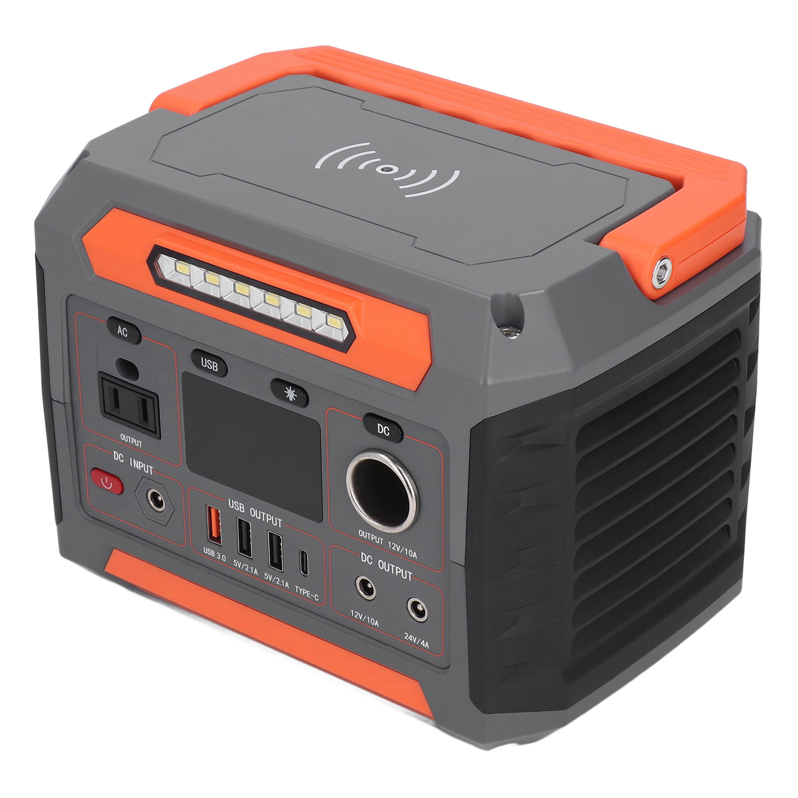 Tragbare Powerstation Mit 288 Wh Und 260 W Leistung, Netzsteckdose, Usb-anschluss, Kabellosem Ladegerät Und 100–240 V Eu-stecker