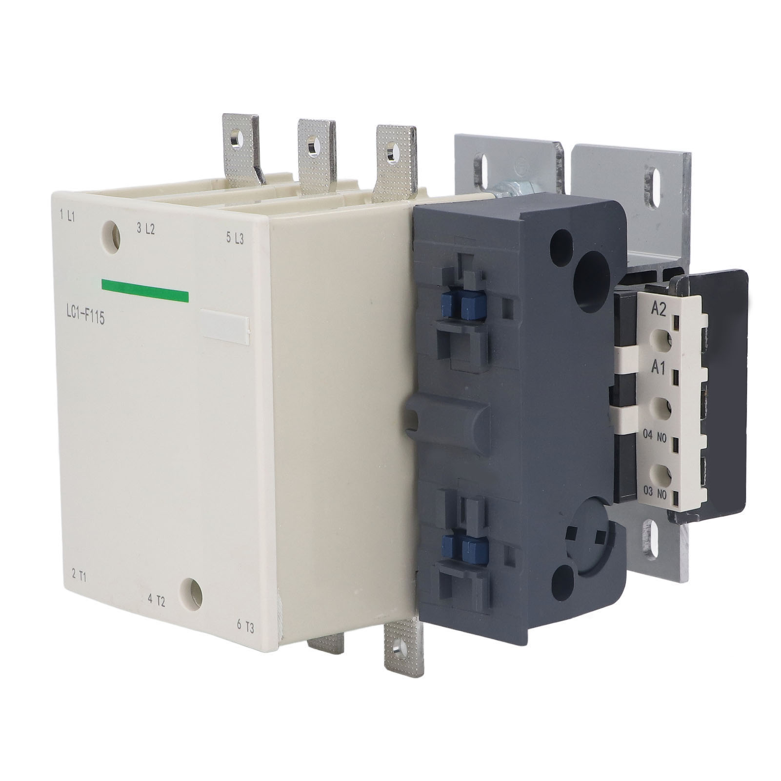 3-poliger Wechselstromschütz 8 Kv Impulsspannung, Flammhemmende Silberkontakte, Kupferspule, 115 A, Lc1 F115, 380 V