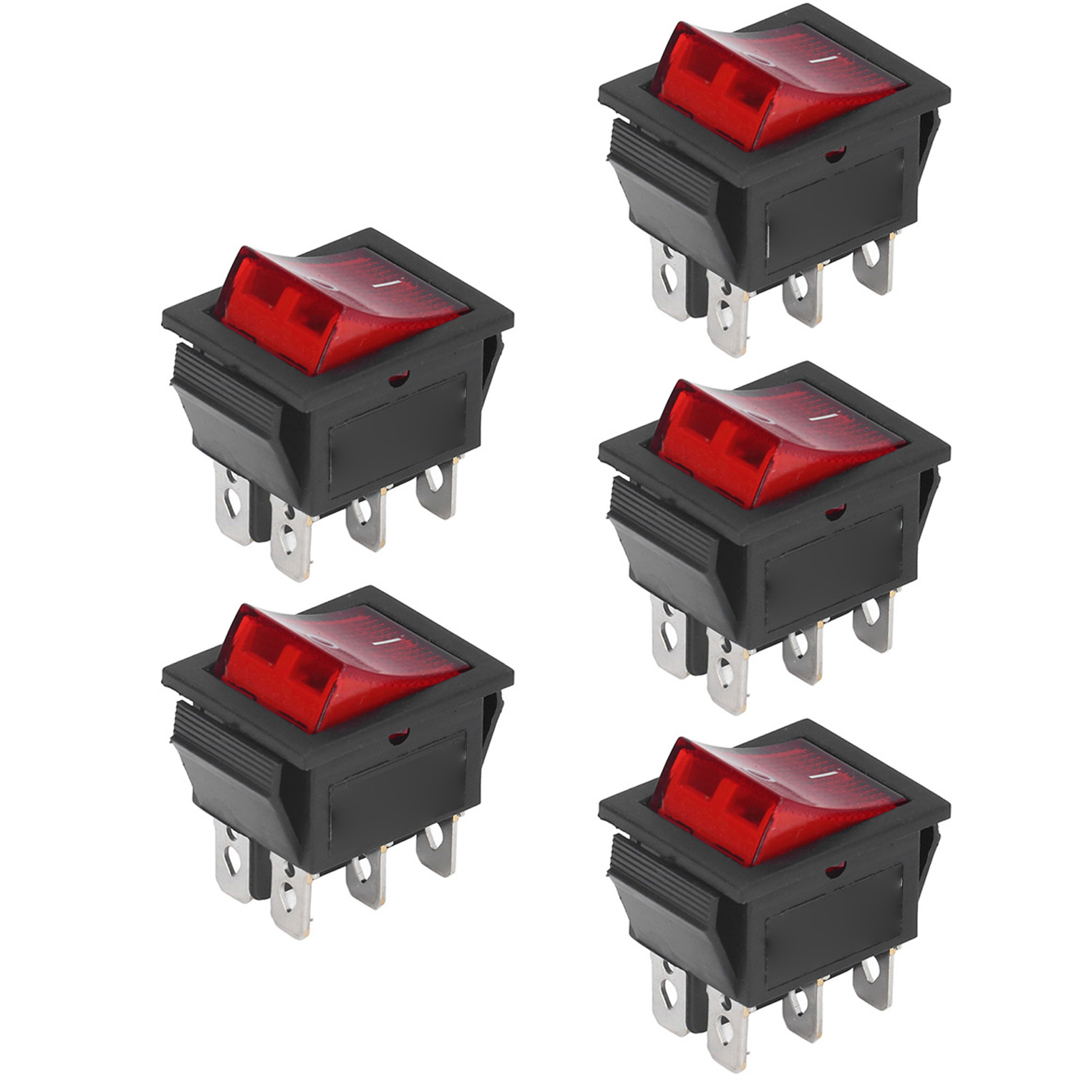 50-teiliges Set Mit Wippschaltern Aus Abs, 6-polig, Ein/aus, 2 Positionen, 125/250 V, Für Machinered