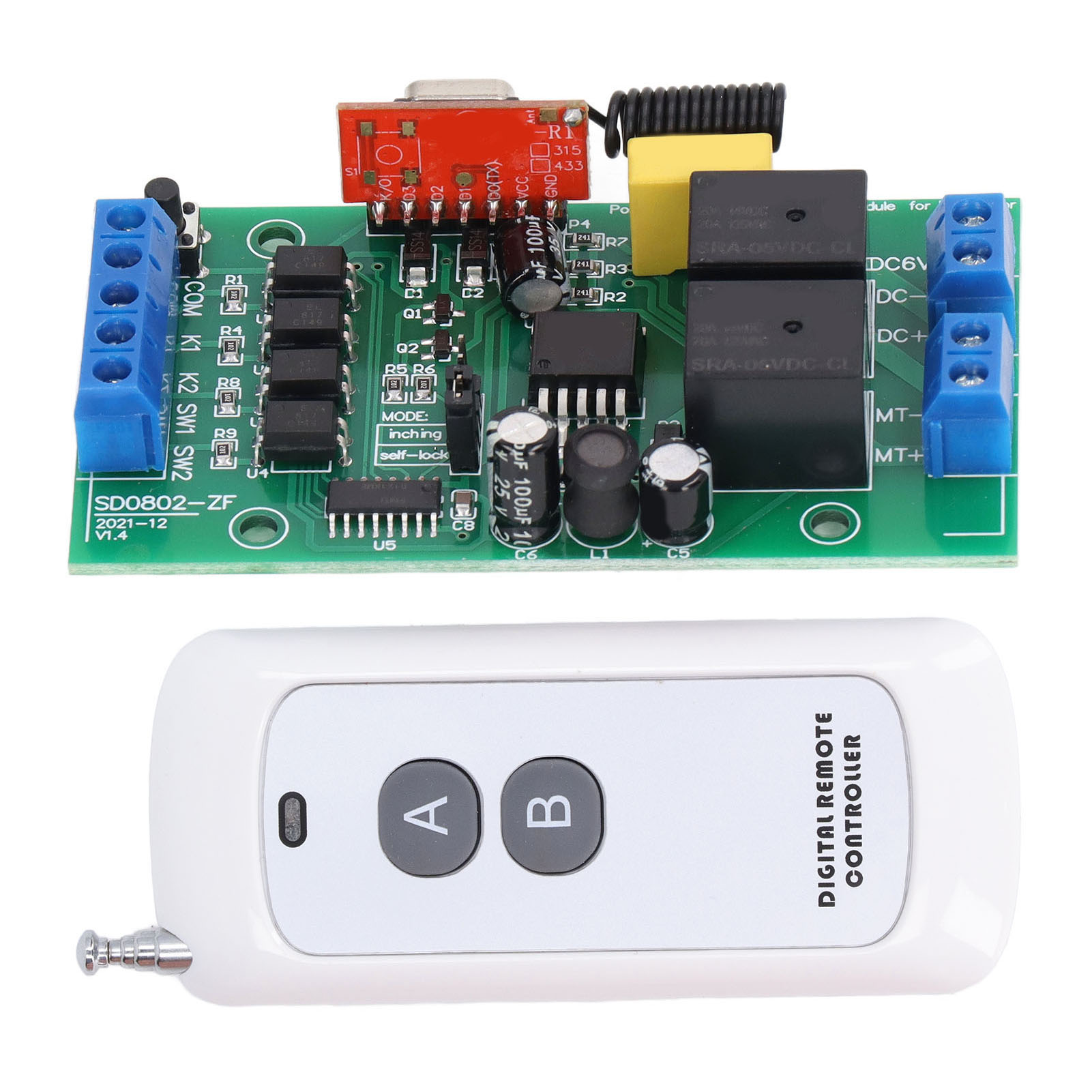 Fernbedienungsmodul Motor Cw Ccw Drehrichtungsregler Relais Dc 6v‐40v Für Türpumpe