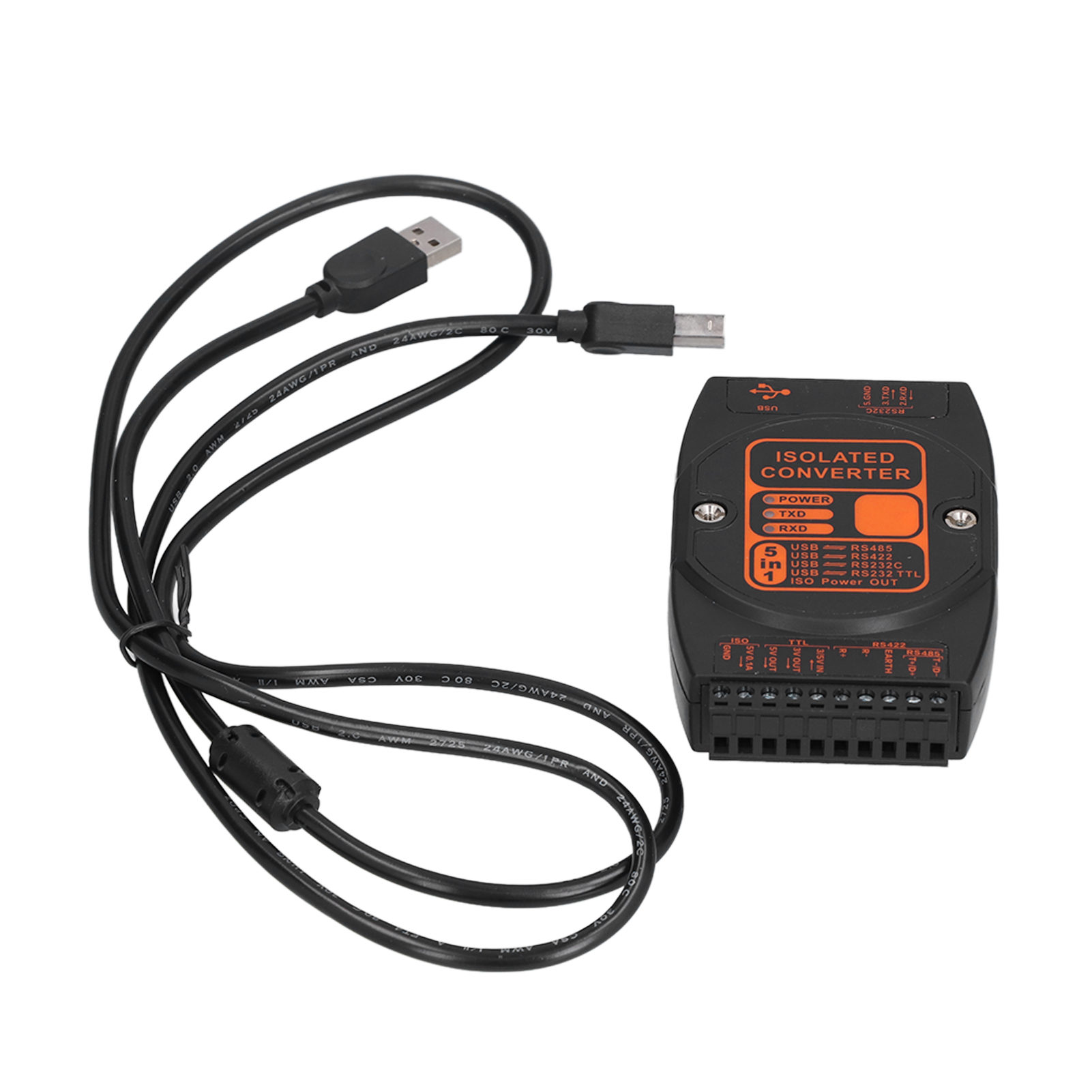 Usb-zu-rs485-adapter 5-in-1-konverter, Industrietaugliche Isolation, 422/232/ttl, Dcm2610a, 200 Kbit/s Kommunikationsrate