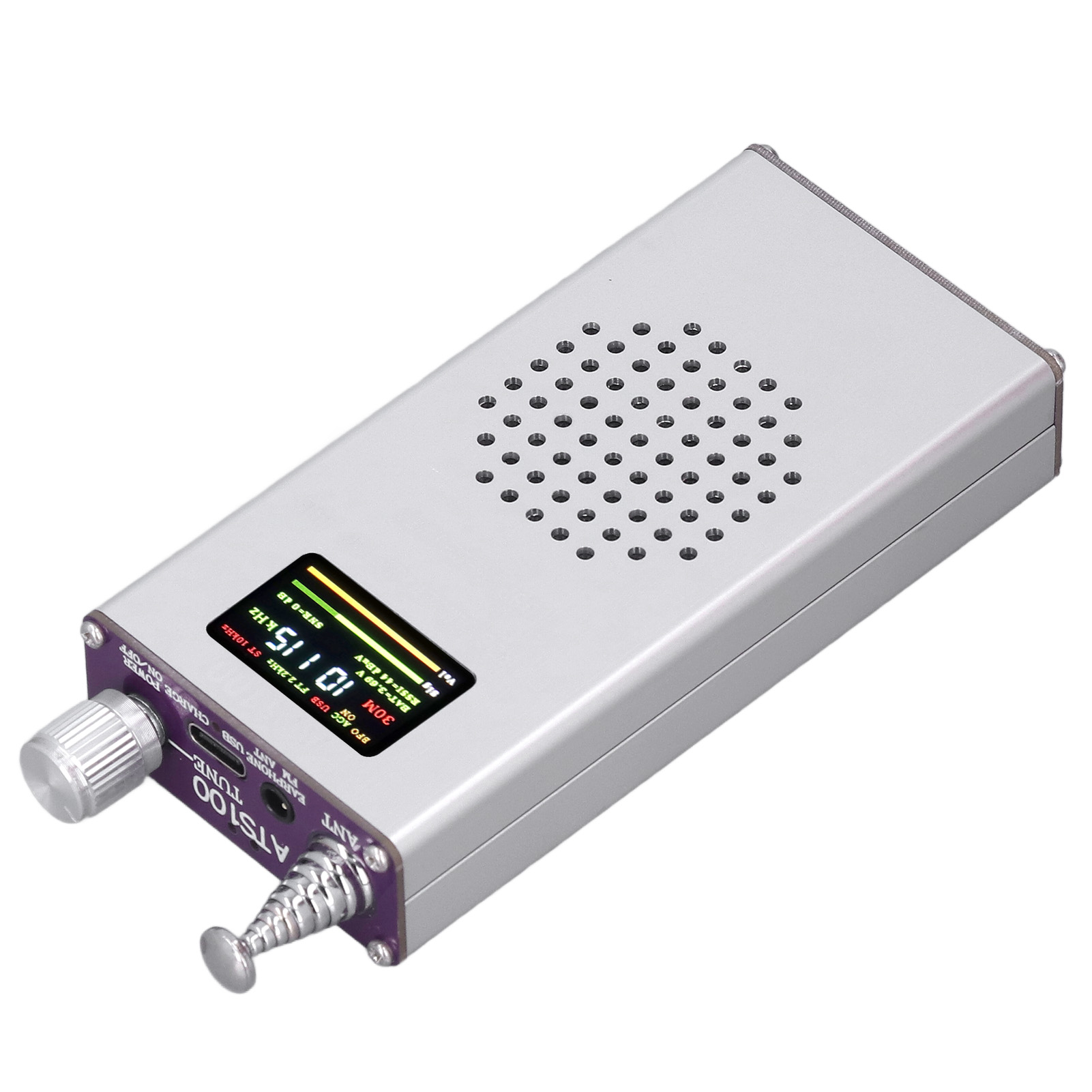 Tragbarer Fm-radioempfänger Si4732 (150 Khz–30 Mhz, 64 Mhz–108 Mhz) Mit Teleskopantenne