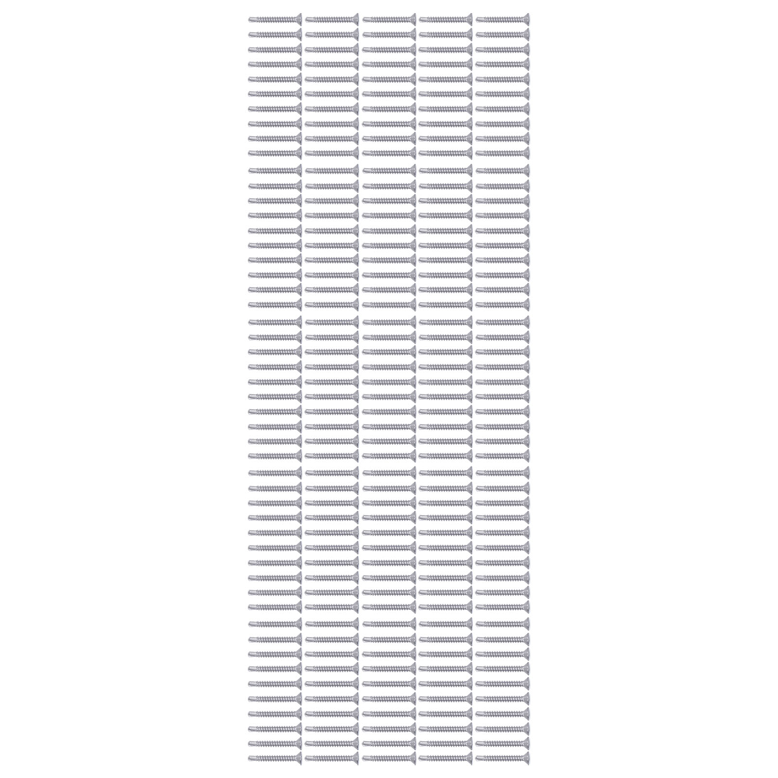 250 Stück Selbstbohrende Schrauben Mit Kreuzschlitz-senkkopf, Edelstahl 410, 32 Mm Nennlänge, M4.2-18