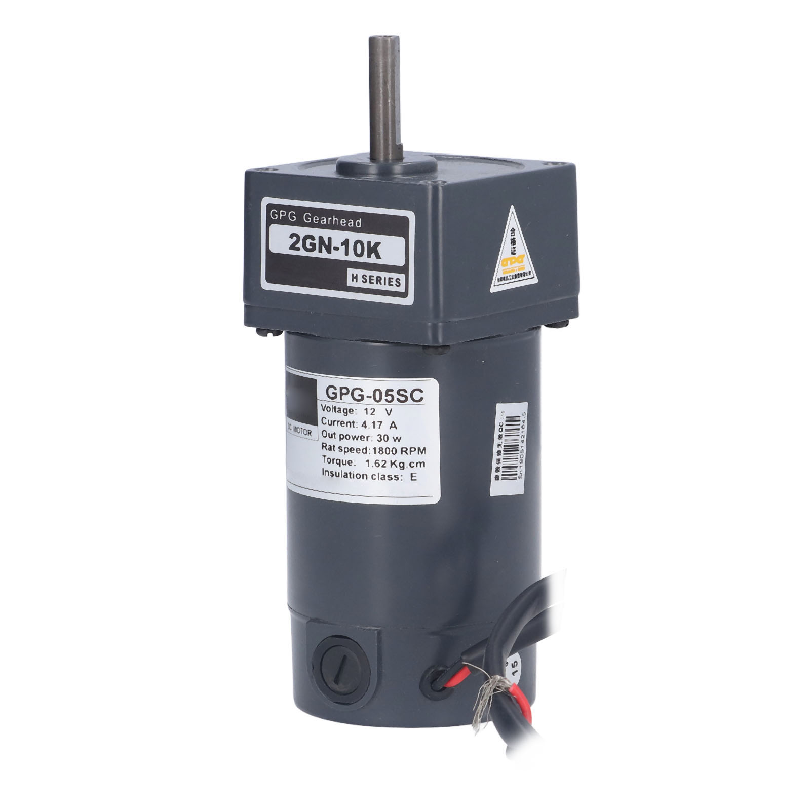 Gleichstrom-getriebemotor, Langsam Drehzahlverstellbar, Mikromotor Für Kleines Spielzeug, Aluminiumlegierung, 30 W, 12 V, 1800 U/min, 4,17 A