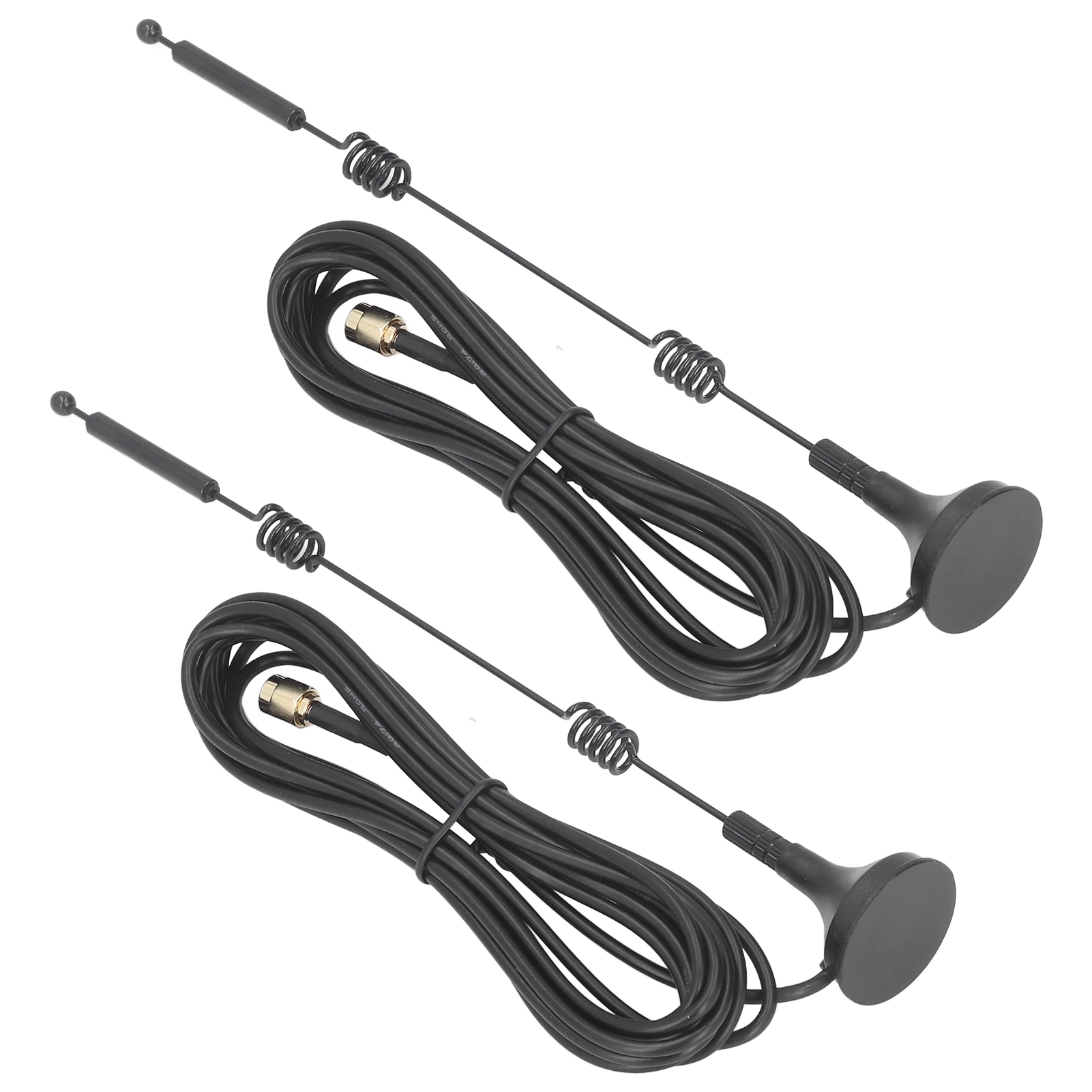 2 Stück 2,4-ghz-/5,8-ghz-wlan-antennen Mit Magnetfuß, Kupfer, Dualband, 12 Dbi, Hohe Verstärkung, Router-antenne Mit Sma-innenanschluss