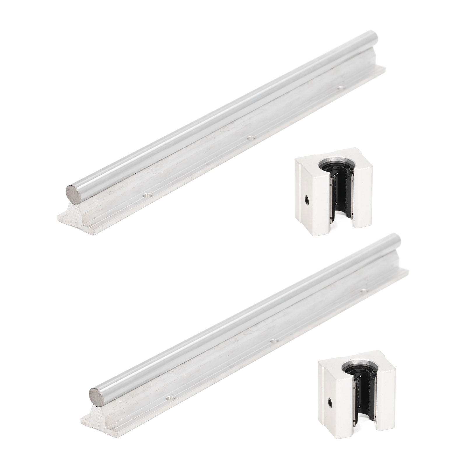 2 Stück Linearführungen 300 Mm, Bewegungswellenführung, Cnc-teile Mit Sbr-gleitblock