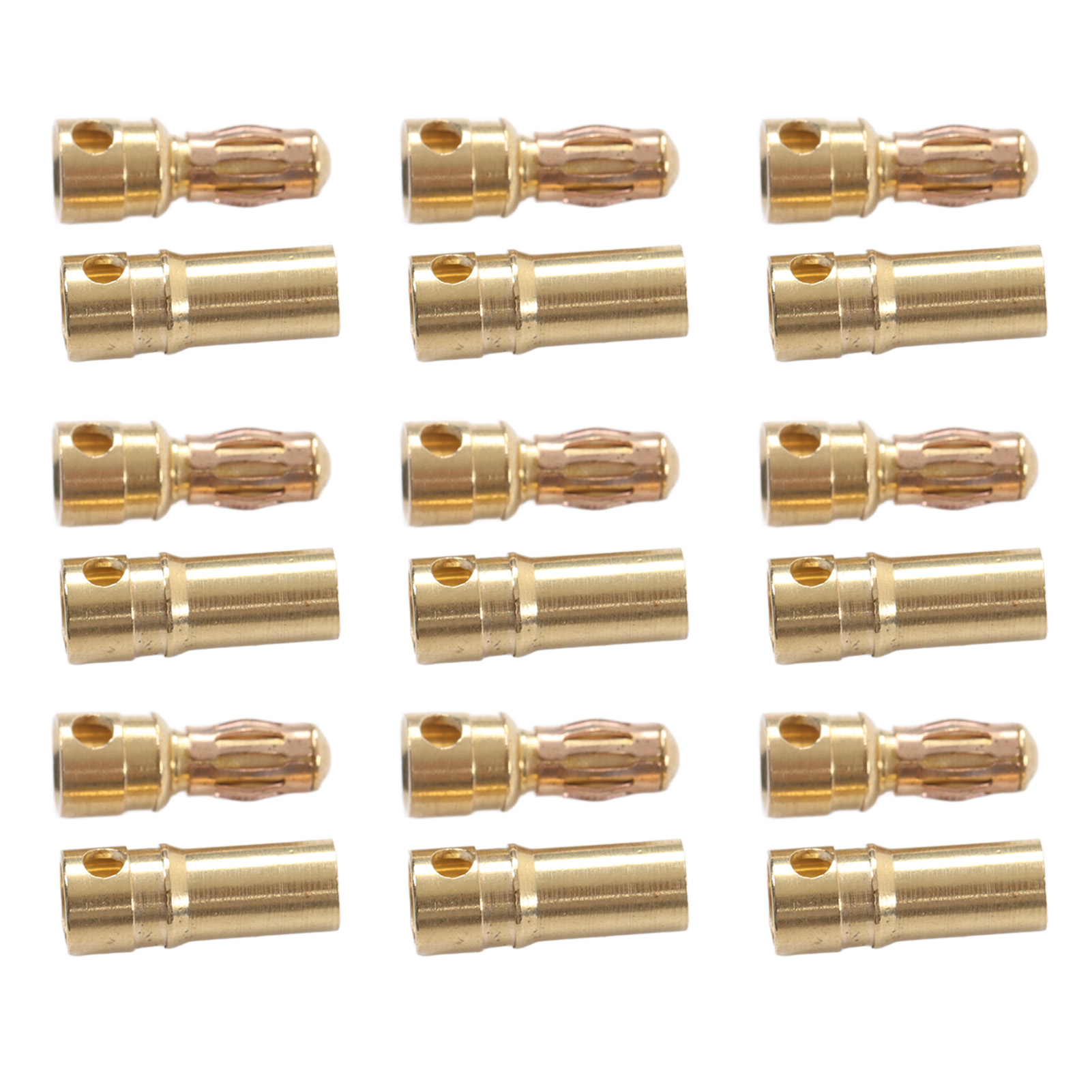 30 Paar Bananenstecker, Vergoldet, Korrosionsbeständig, Messing, Stecker-buchsen-set