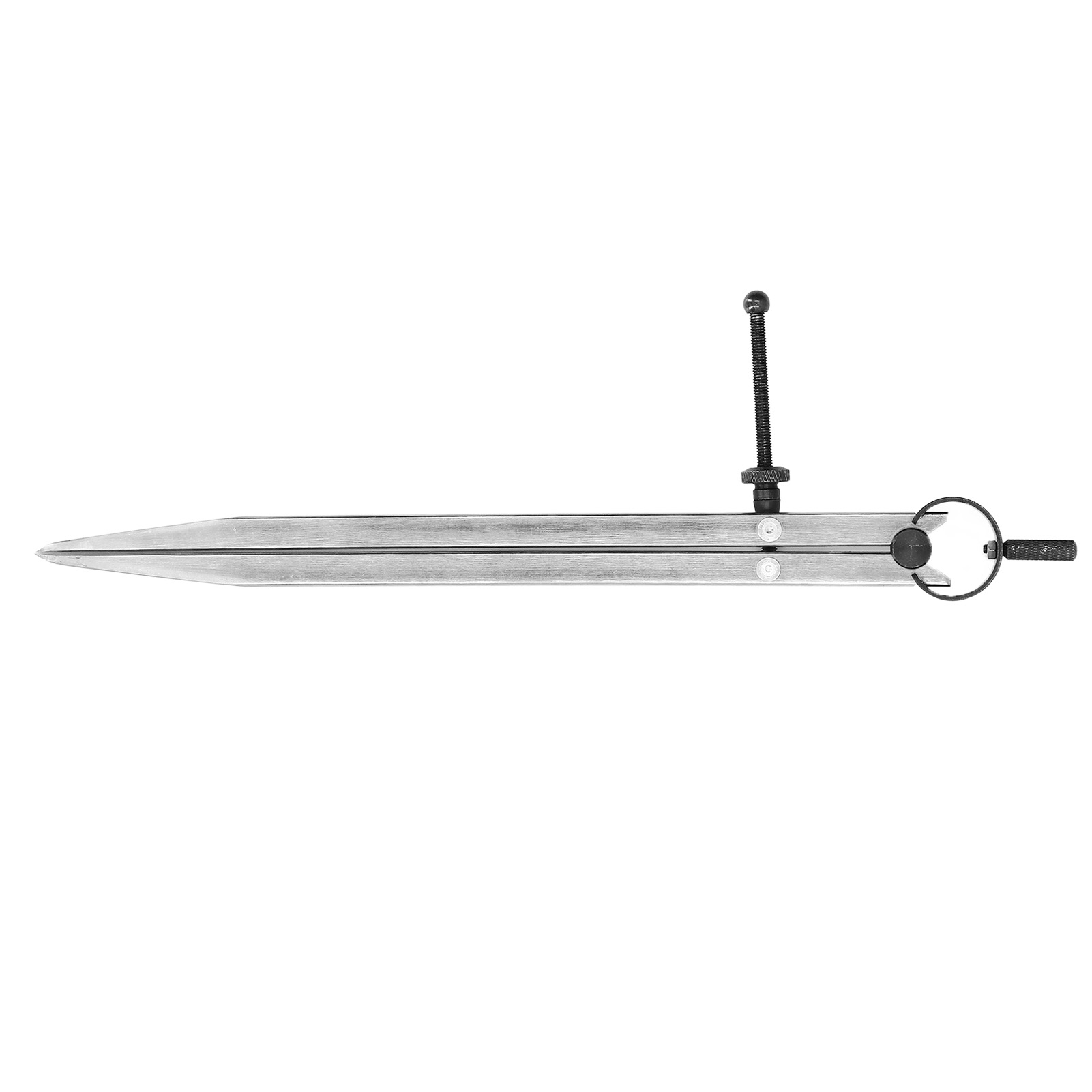 Flügelzirkel, Verstellbarer Zirkel Mit Federmutter Zum Anreißen Und Markieren Von Leder, 250 Mm