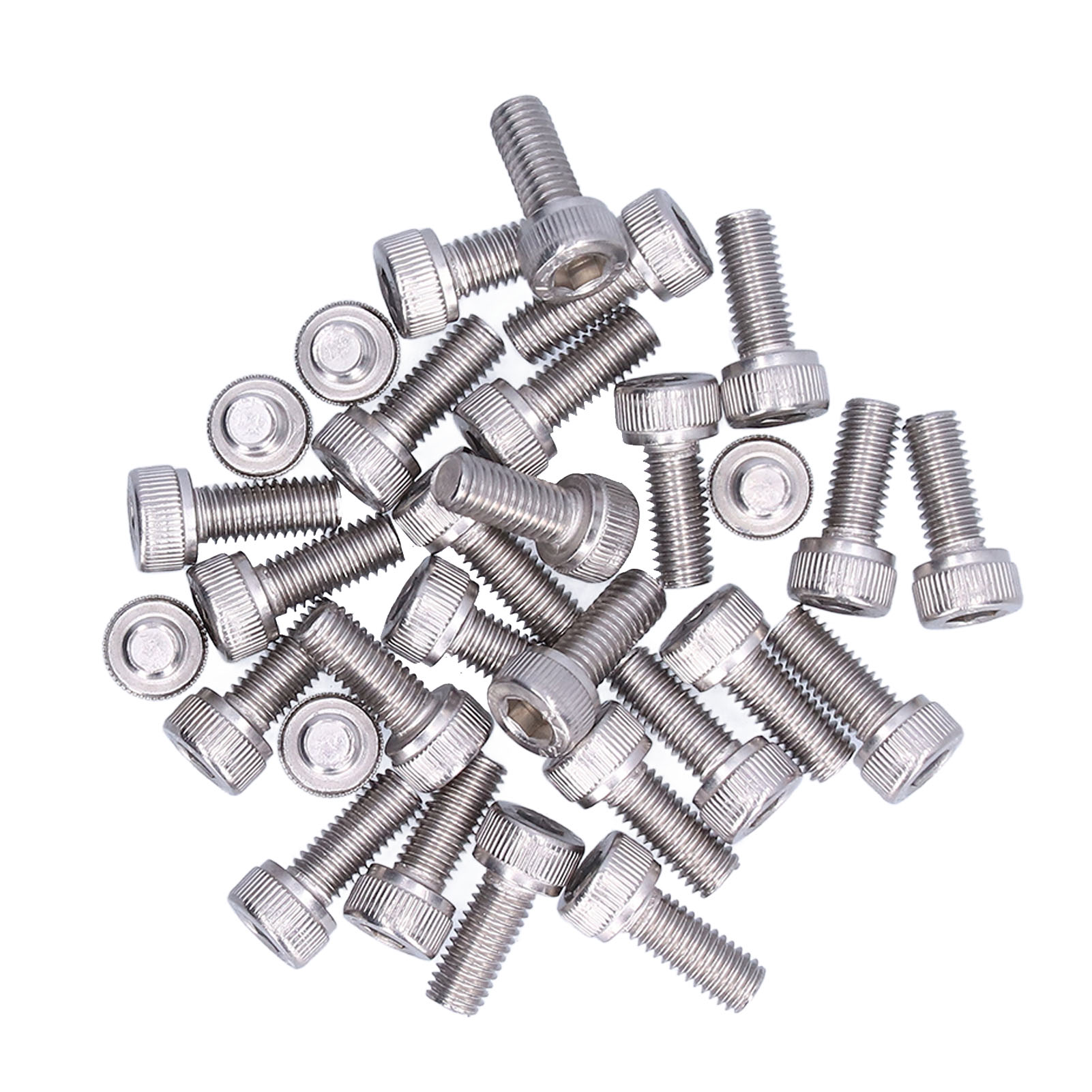 30-teiliges Set Mit Innensechskantschrauben M5 A2-70 Für Metallverbindungen Zur Wartung Und Reparatur (m5x12)