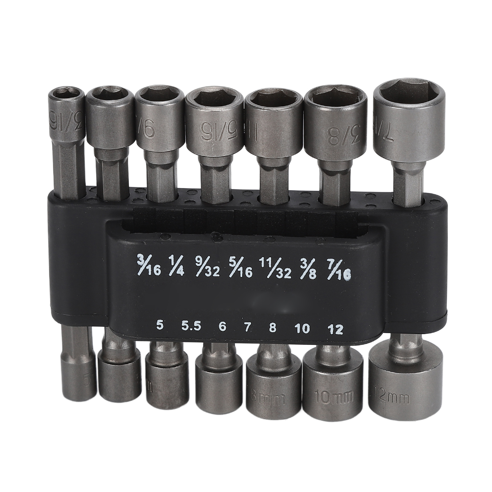 14-teiliges Steckschlüssel-set Mit Sechskant-stecknuss Aus Chrom-vanadium-stahl Und Abs-kunststoff, Inklusive Aufbewahrungsbasis