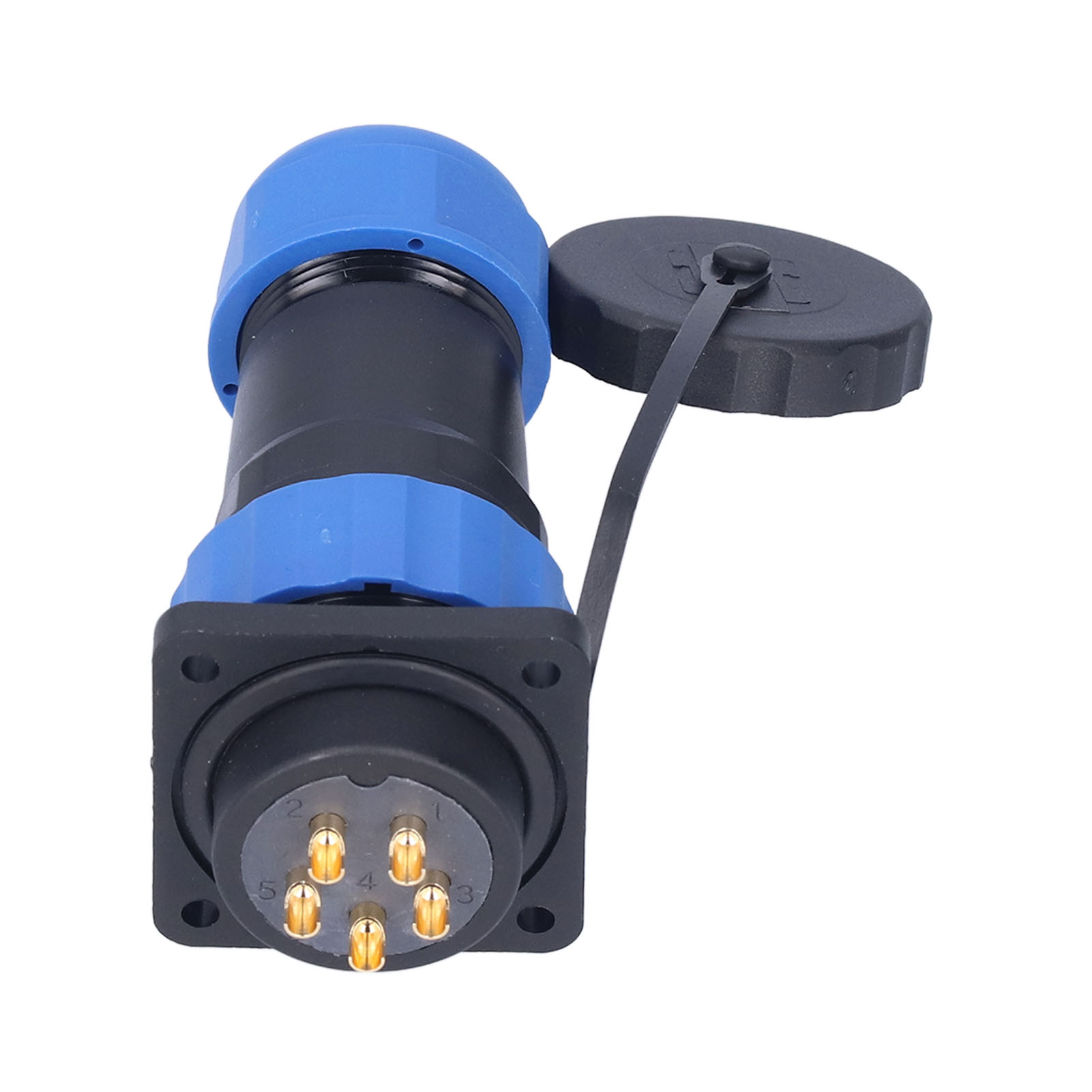 Wasserdichte Quadratische 4-polige Stecker-/buchsen-verbindung Für Luftfahrtanwendungen, Ac 380 V, 25 A, Sp285-pin