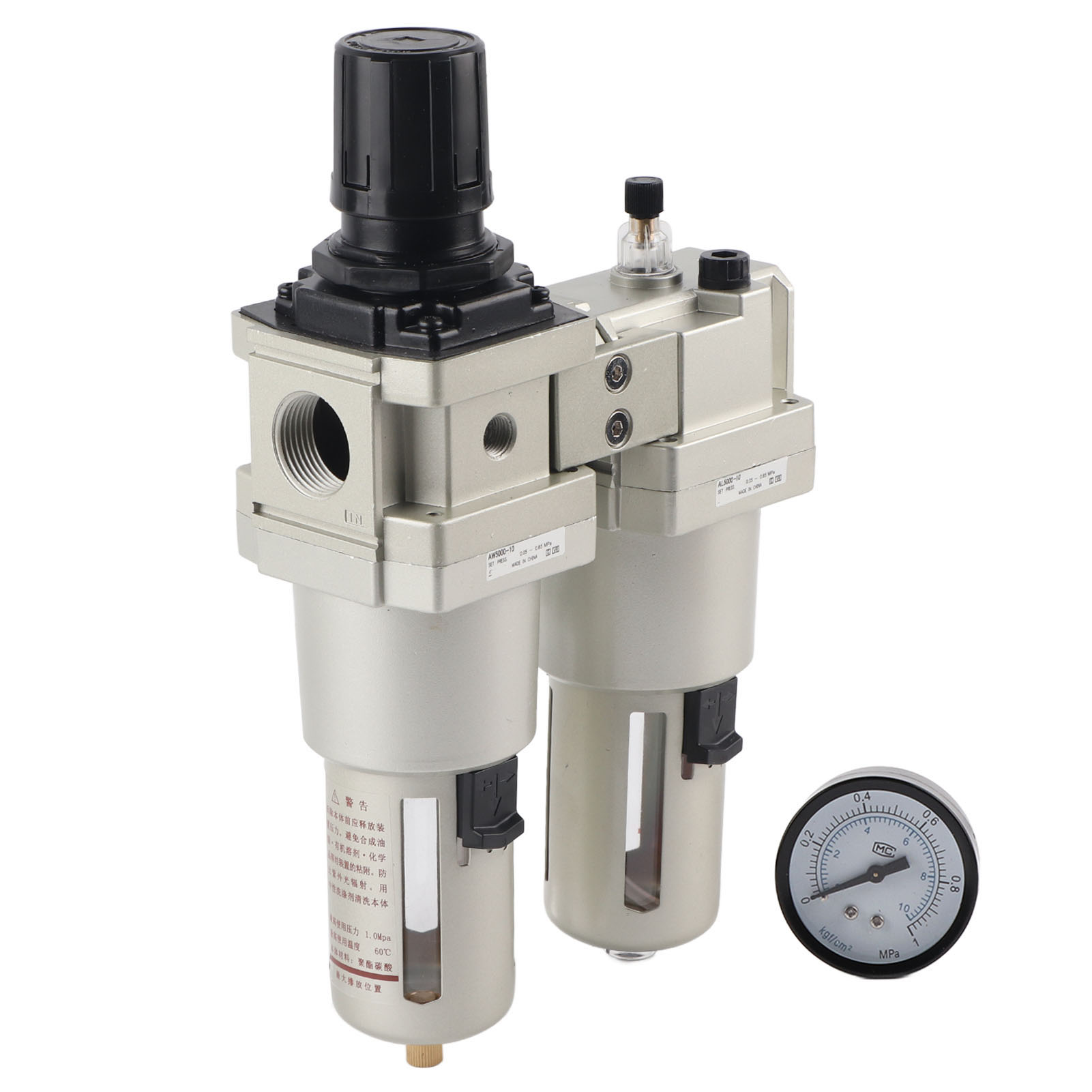 Wasser-öl-abscheider Druckluft-ablassfilterregler Mit Manometer 0,05–0,85 Mpag1