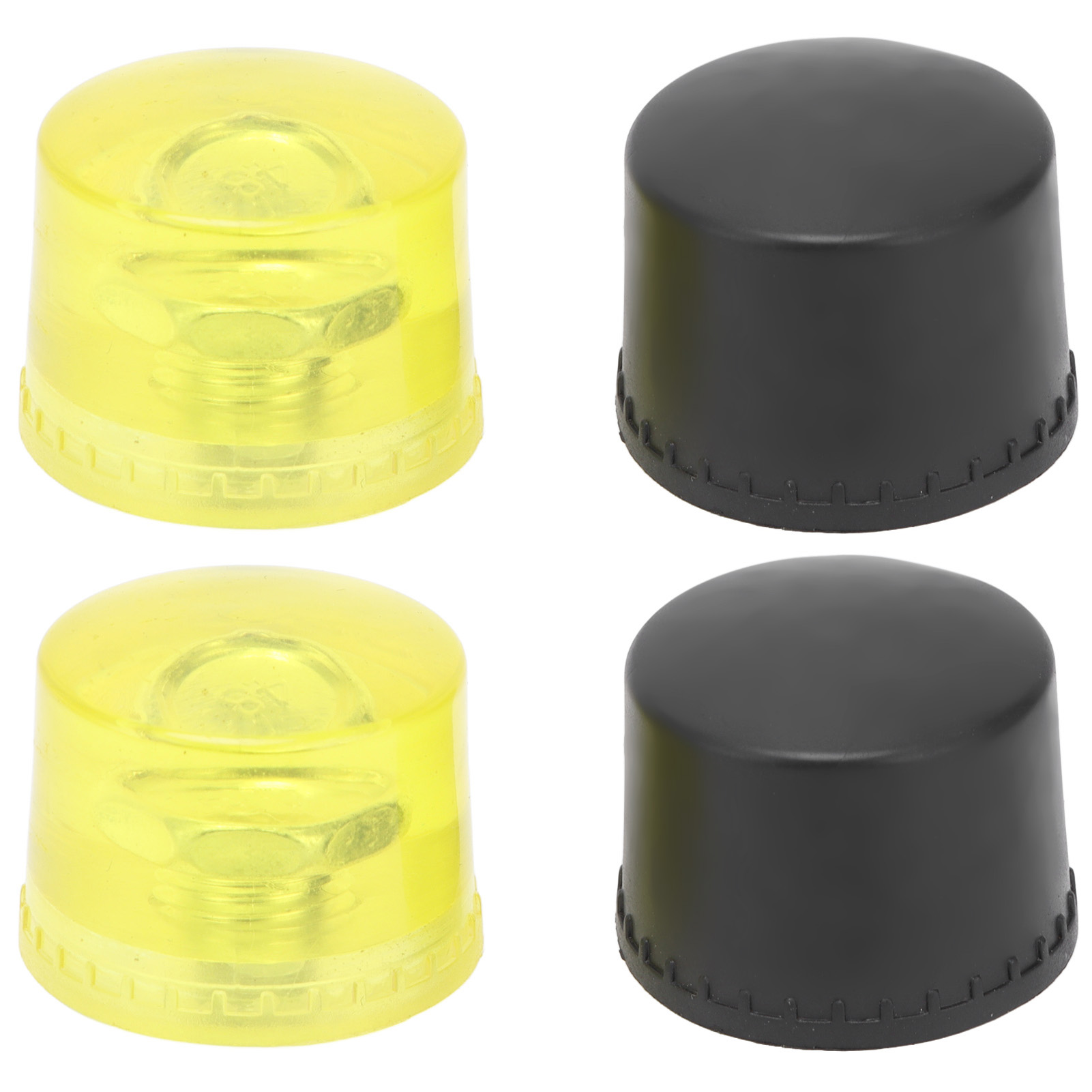 2er-set Ersatzspitzen Für Gummischlägel, Gelb/schwarz, Durchmesser 25 Mm