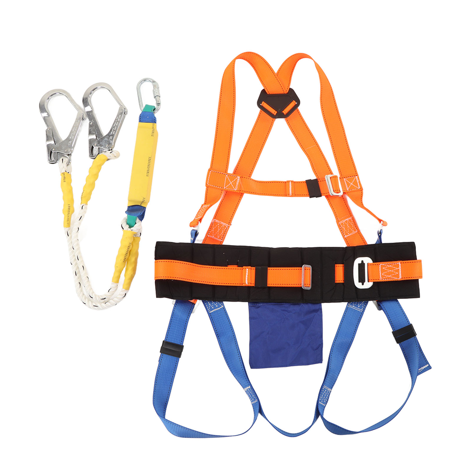 Ganzkörper-sicherheitsset Mit Doppelhakenpuffer, Absturzsicherung, Sicherheitsgurt Für Outdoor-klettern