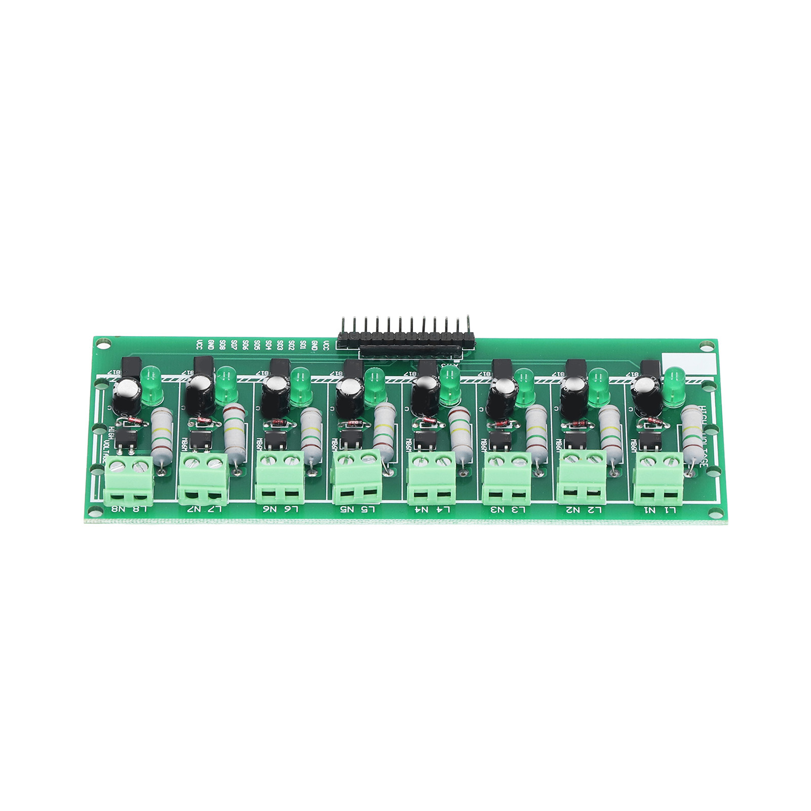 Optokoppler-isolationsplatine, 8-kanal-sps-spannungserkennungsmodul, 220 V Ac, Für Diy-projekte