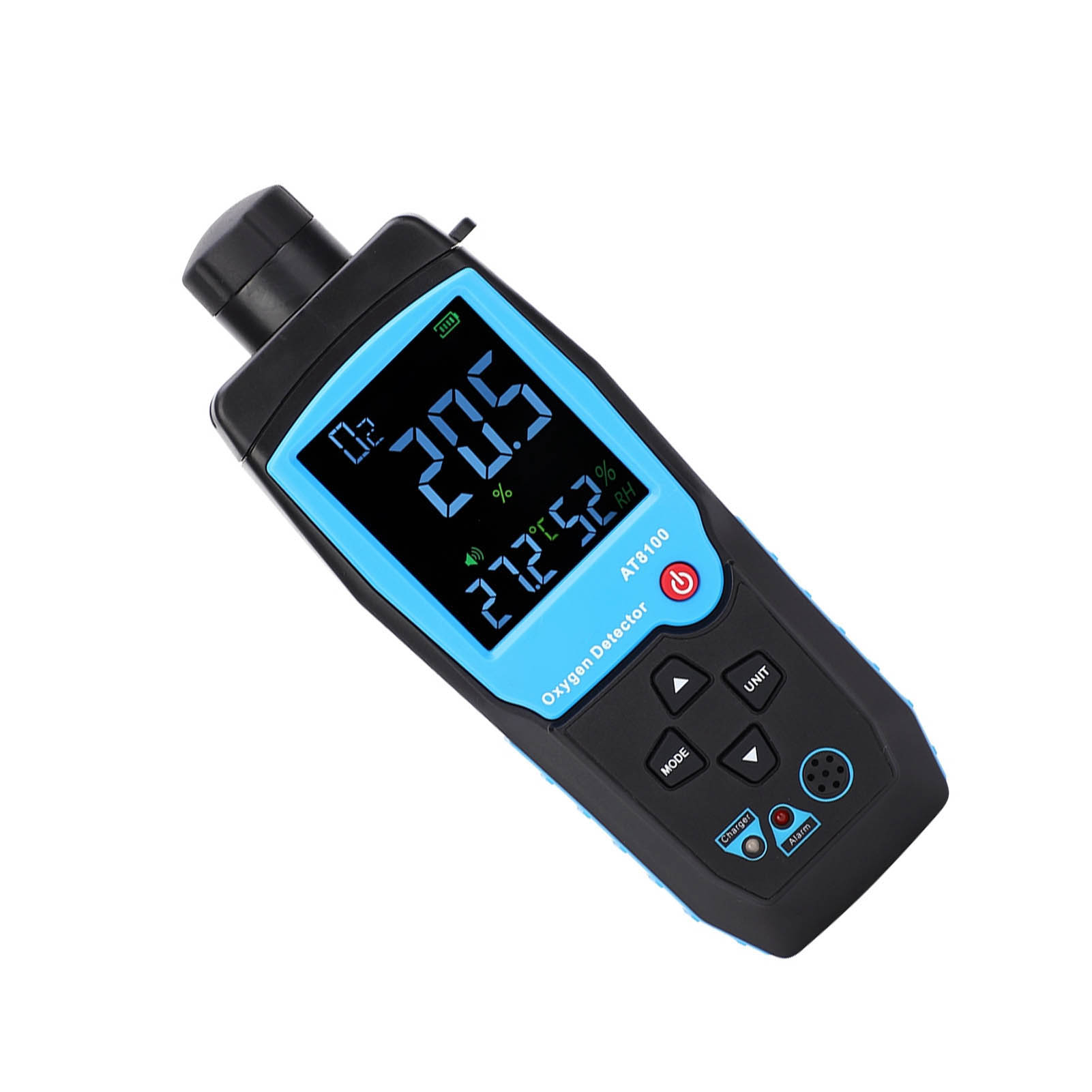 At8100 Hochpräzises Hand-sauerstoffmessgerät Mit Intelligentem Sensor, Messbereich 0–25 %