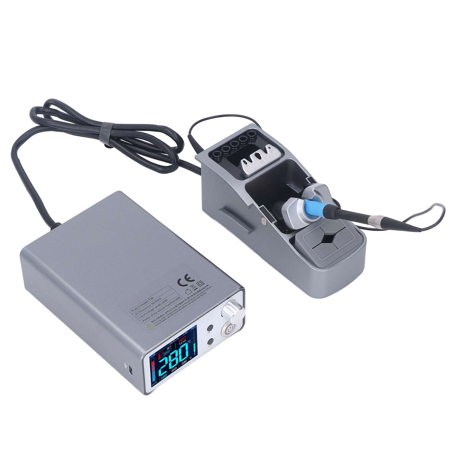 Elektrischer Lötkolben Mit Digitalanzeige, Schnell Aufheizend, Automatische Lötstation Für Wartungsarbeiten, Eu-stecker 100–240 V