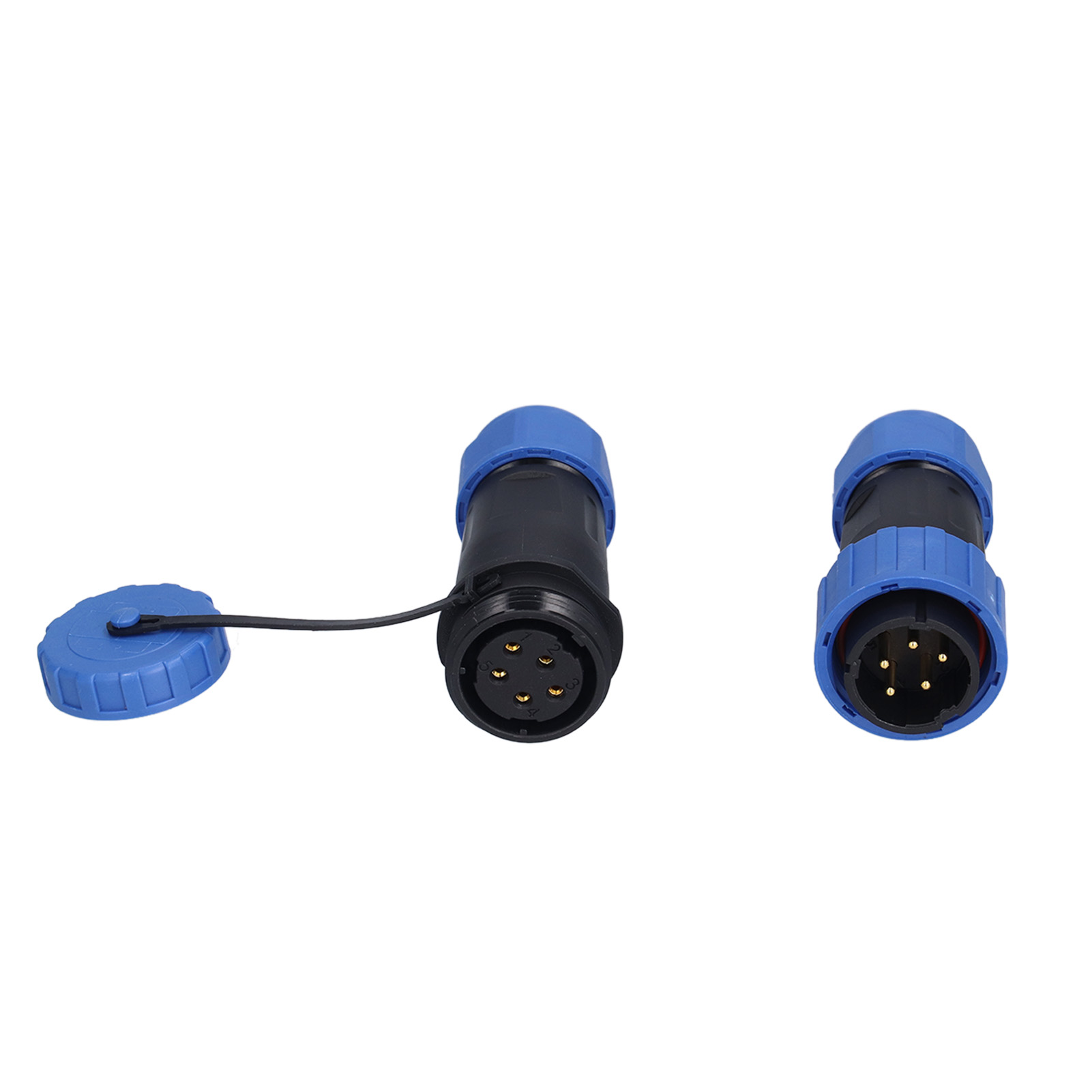 Ip68 Wasserdichter, Mehradriger, Lötfreier Stecker/buchse Für Luftfahrtanwendungen, 5-adrig
