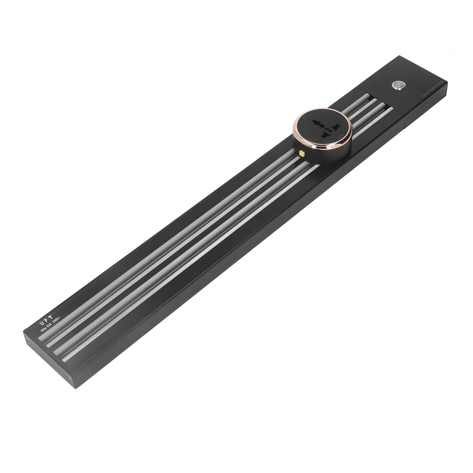 Wandmontierte, Abnehmbare Schienensteckdose, Doppelschlitz, 60 Cm Schiene Und 3 Adapter, 250 V Ac, 8000 W, 32 A, 3 Universaladapter