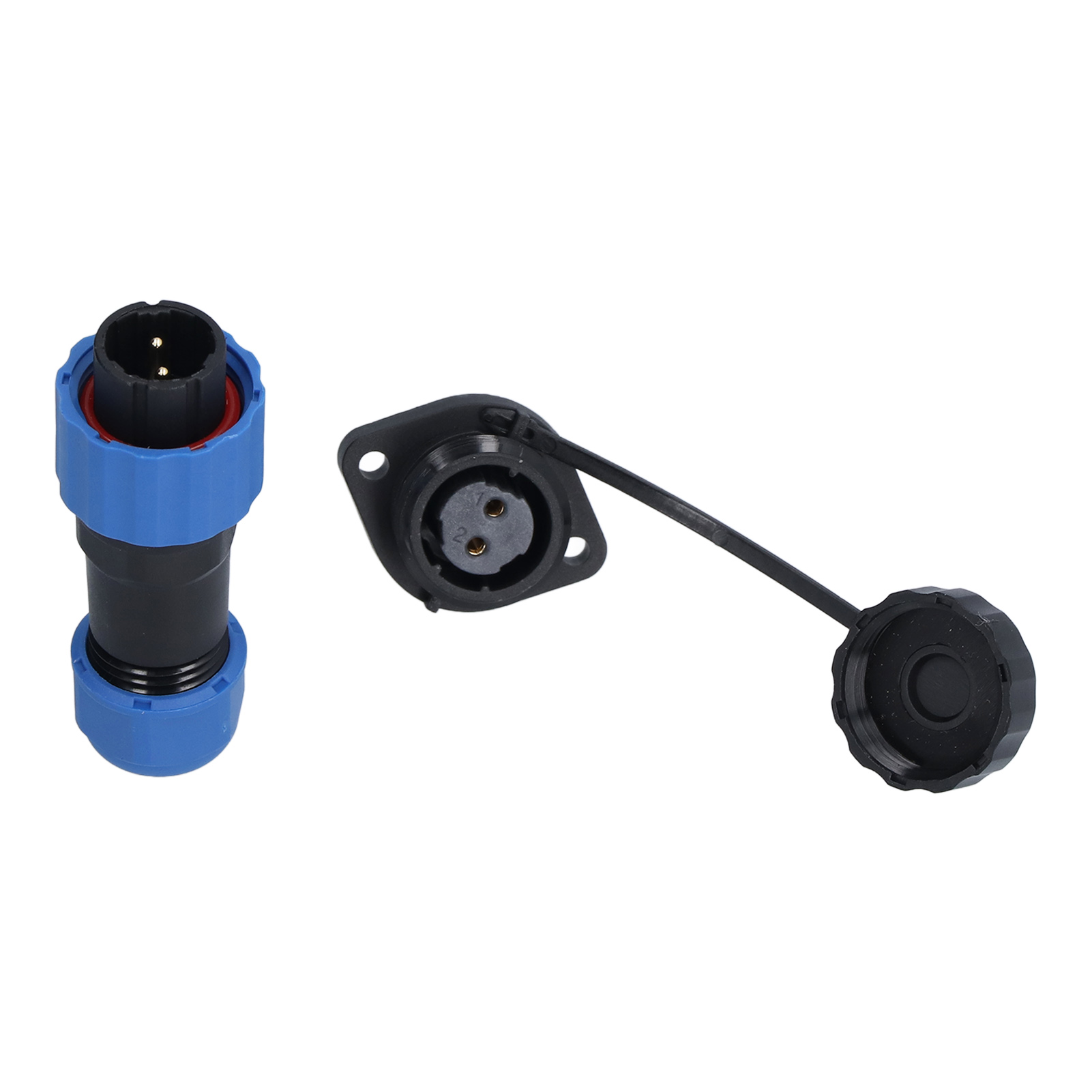 Sp16 Flansch-wasserdichter Luftfahrtstecker Ip68 Stecker Und Buchse Stoßverbinder Flansch-wasserdichter Stecker 2-adrig (380v 10a)