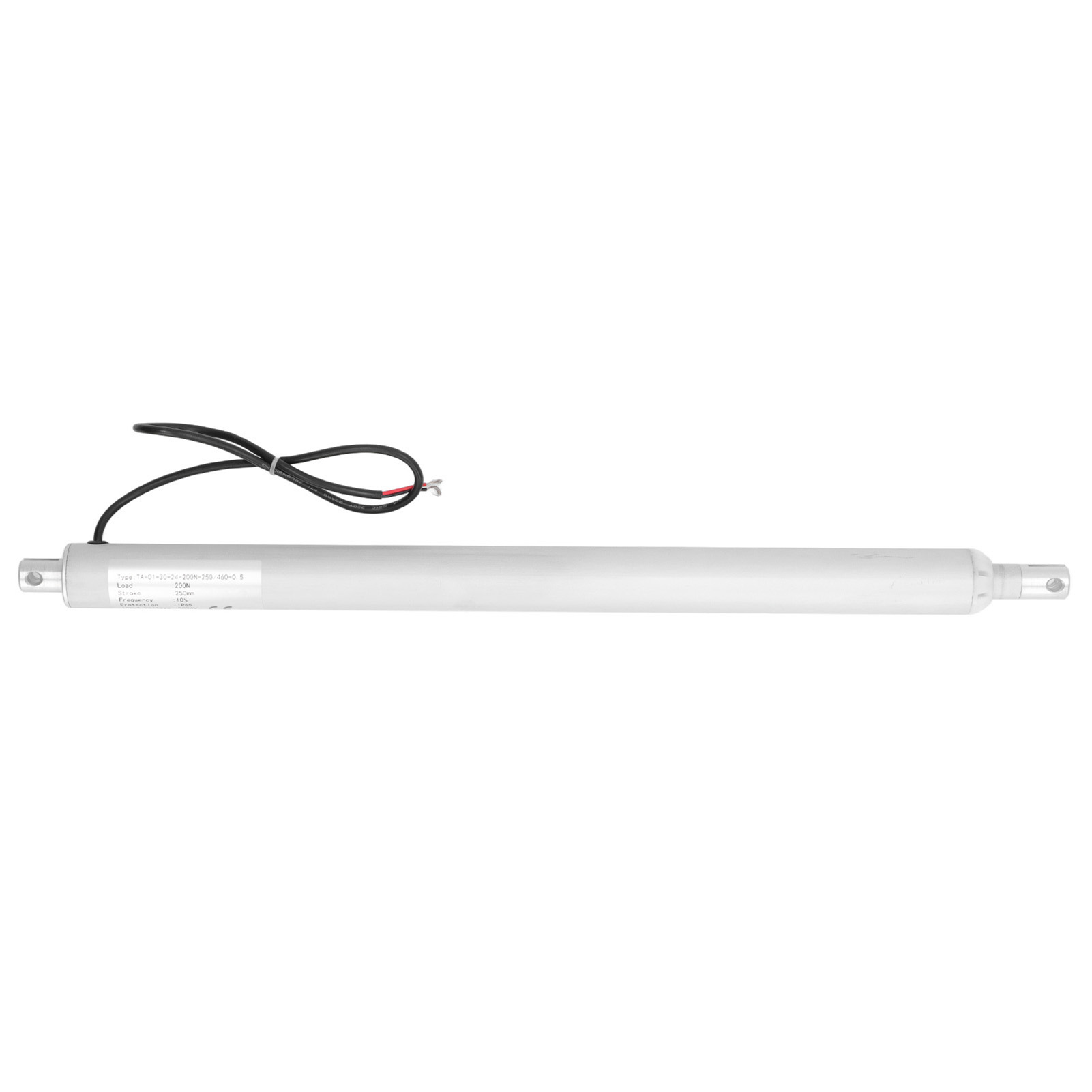 Elektrischer Stiftantrieb, 250 Mm Hub, Schutzart Ip65, Integrierter Endschalter, Gleichstrom-linearantrieb Mit 2 Halterungen, 24 V Dc