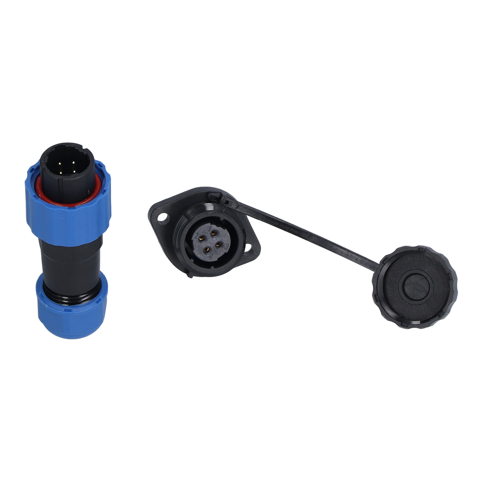 Sp16 Flansch-wasserdichter Luftfahrtstecker Ip68 Stecker Und Buchse Stoßverbinder Flansch-wasserdichter Stecker 4-adrig (250v 5a)