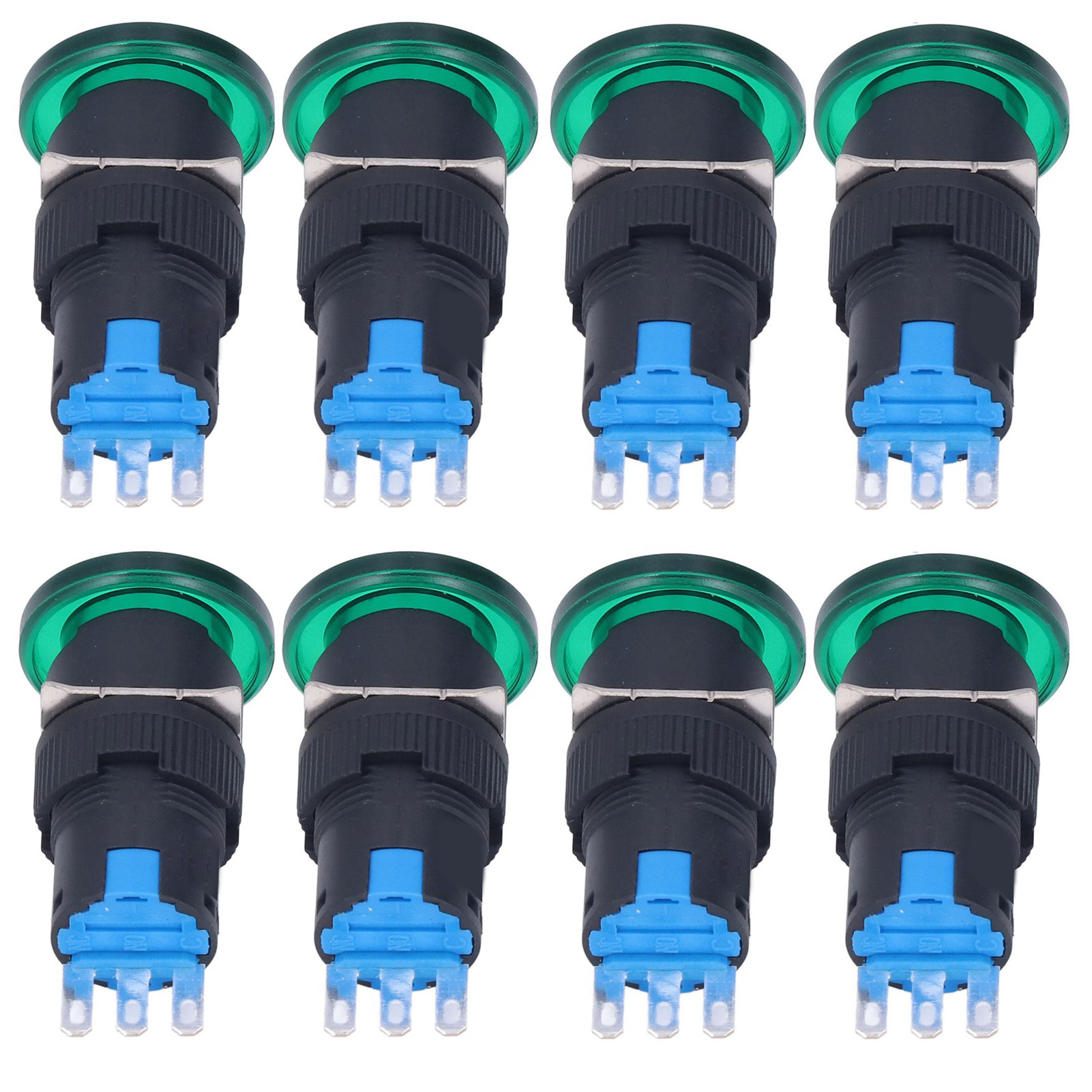 25-teiliges Berm-taster-set Mit Momenttaster, Selbstrückstellung, 16 Mm, 3-polig, Zubehörset Für Equipmentbem-la16-11m-g