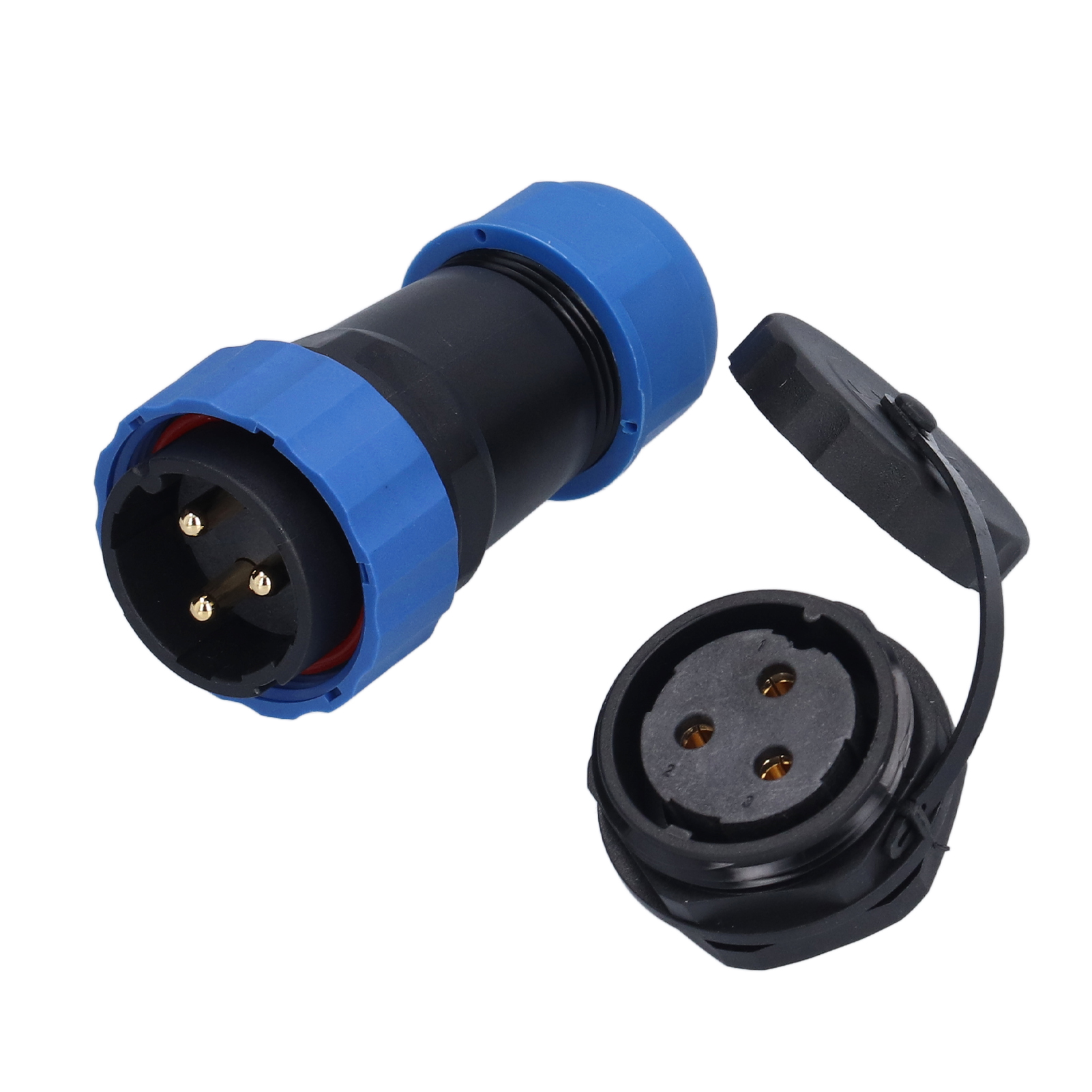 Wasserdichter Stecker Mit Rückmutter Ip68 Luftfahrt-stromanschluss 380 V 45 A Für Kabel Und Leitungen, Sp283-pin