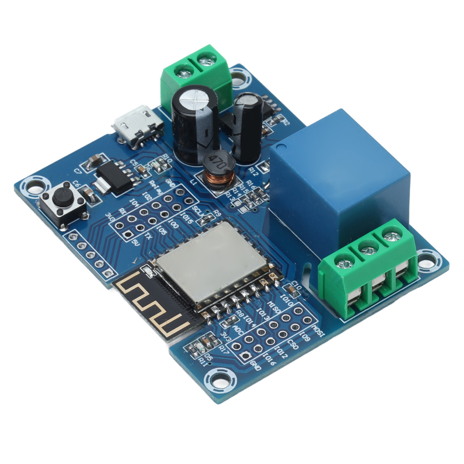1-kanal Esp8266 Relaismodul Wlan-steuerungs-entwicklungsboard Esp‐12f Mit Stiftleisten