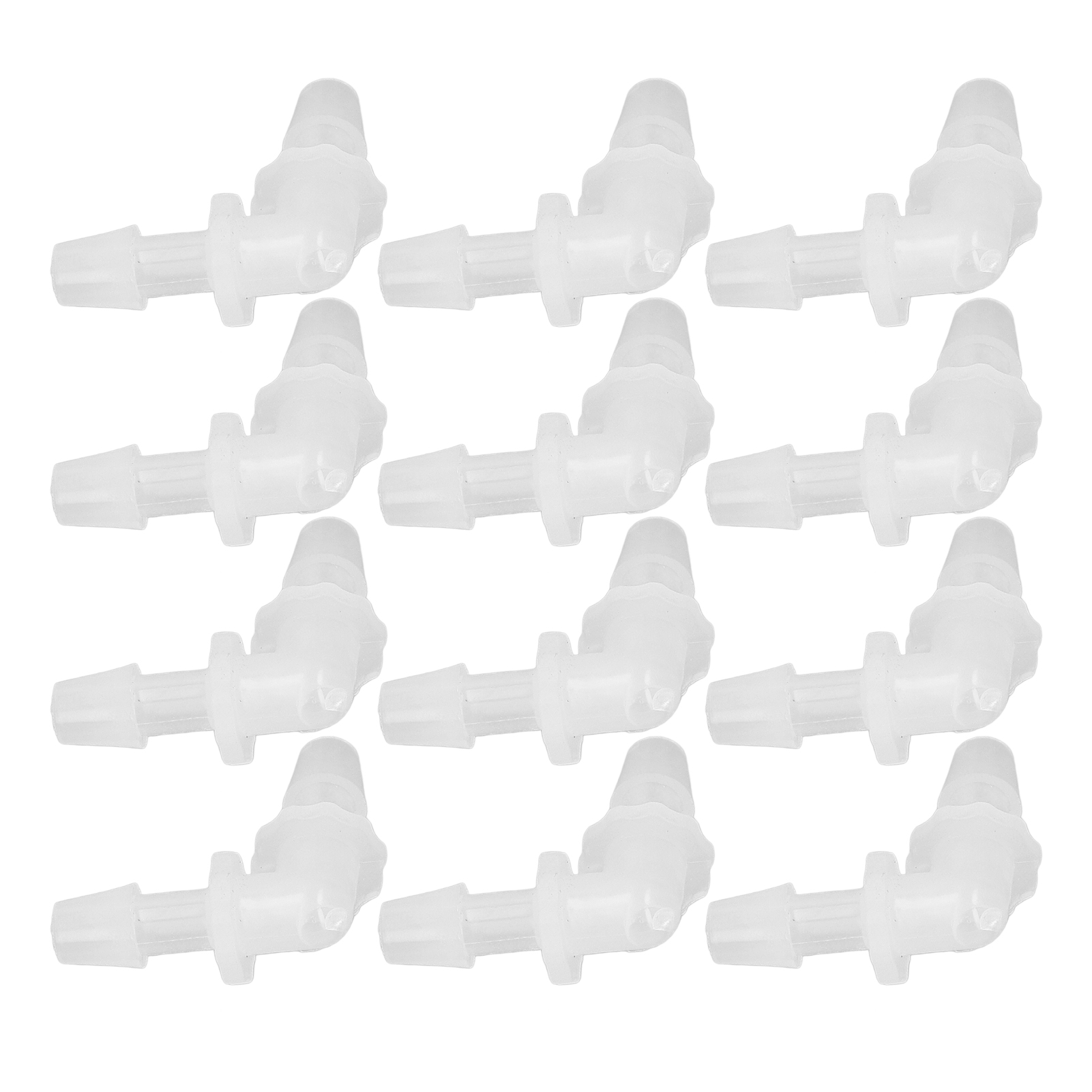 12 Stück Kunststoff-schlauchanschluss-winkel L Rechtwinklig Gleicher Durchmesser Schlauchverbinder-adapter 5,6 Mm