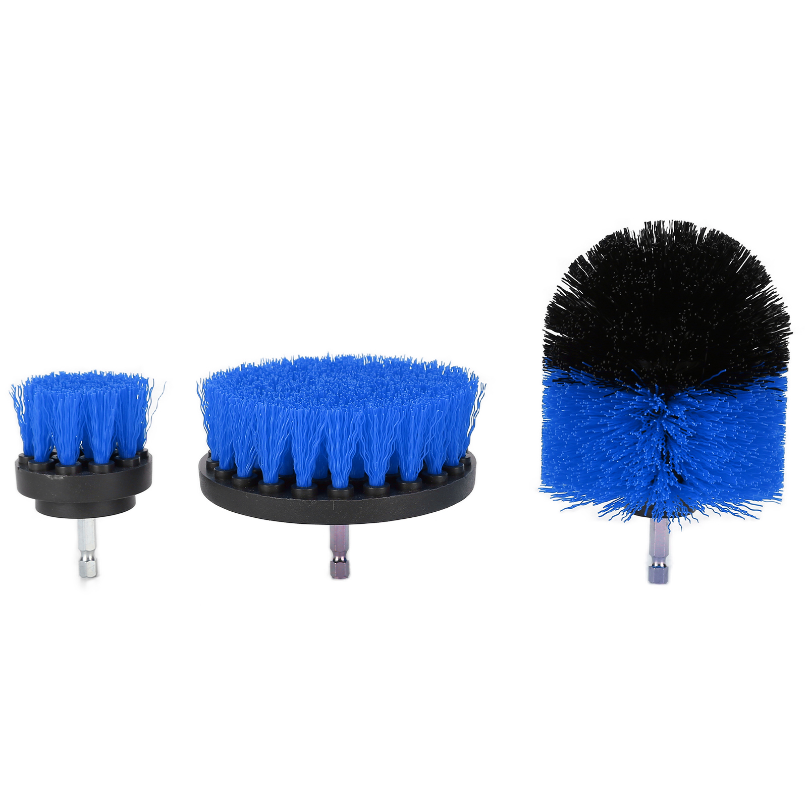 Elektrisches Bohrmaschinen-bürstenaufsatz-set, Verlängertes Reinigungsbürsten-set Für Lange Bohrmaschinen, Blau