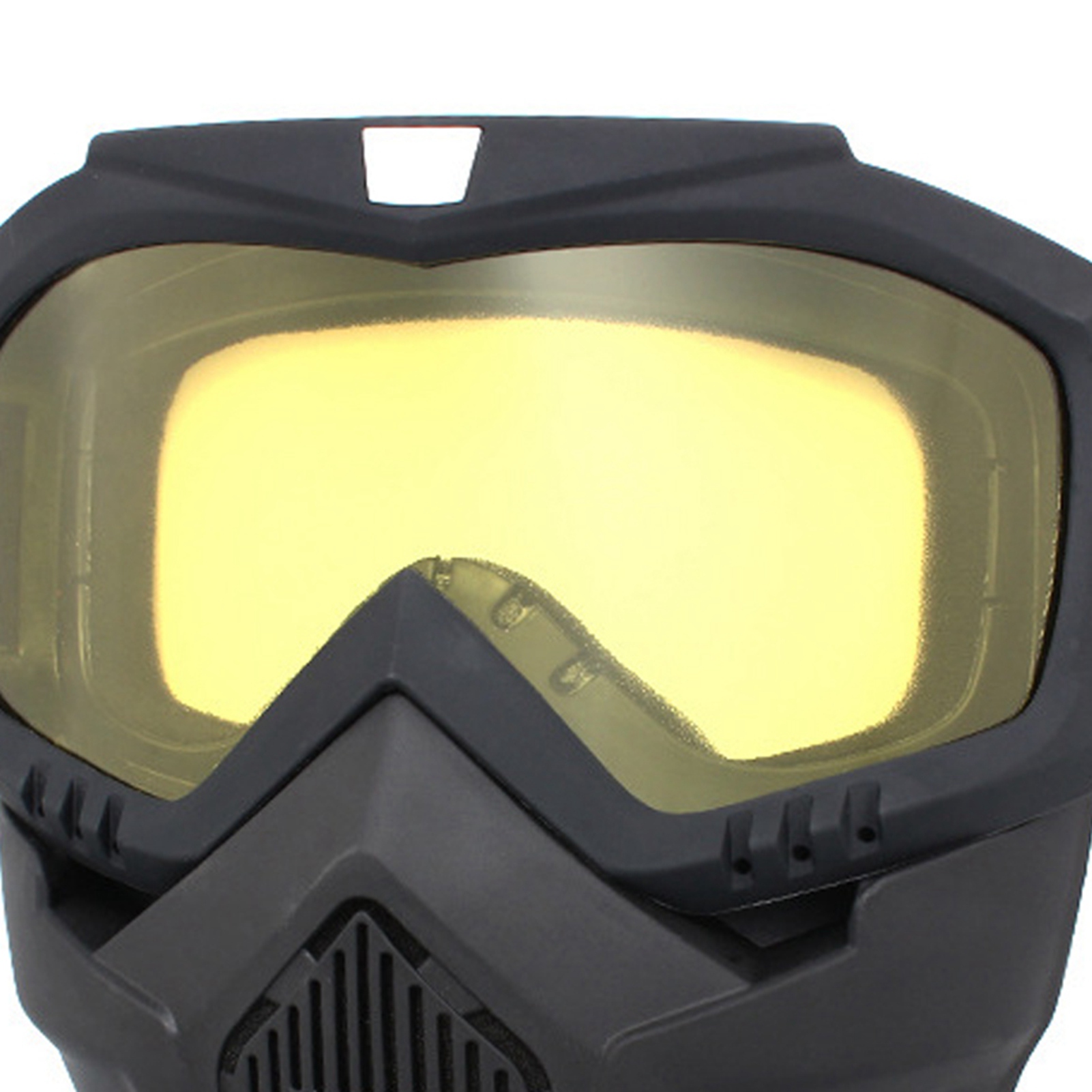 Motorradbrille Mit Visier, Winddicht, Augenschutz Für Outdoor-fahrten, Gelbe Gläser